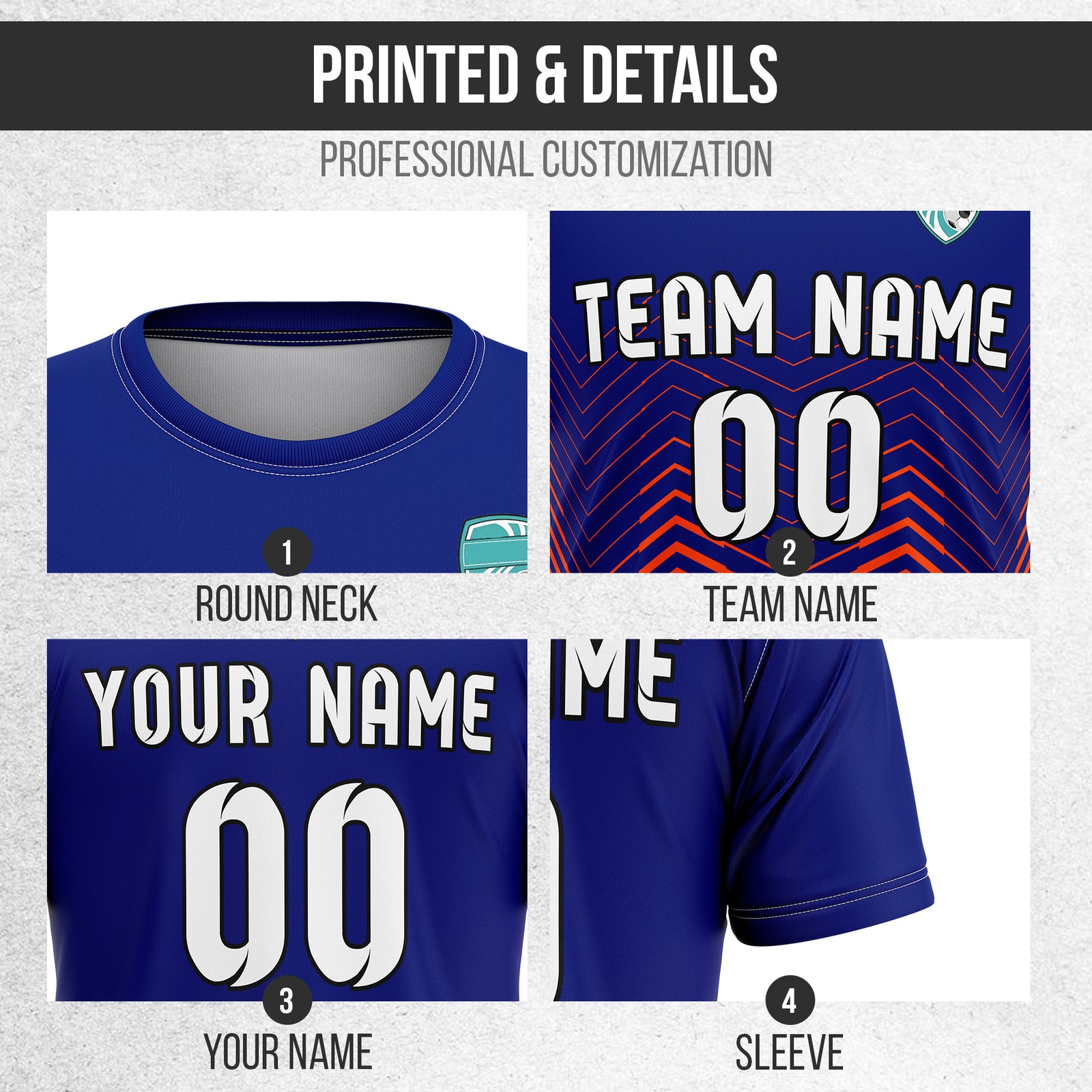 Custom Apex Strike R Side Pattern Navy Soccer sport Tops Jersey
