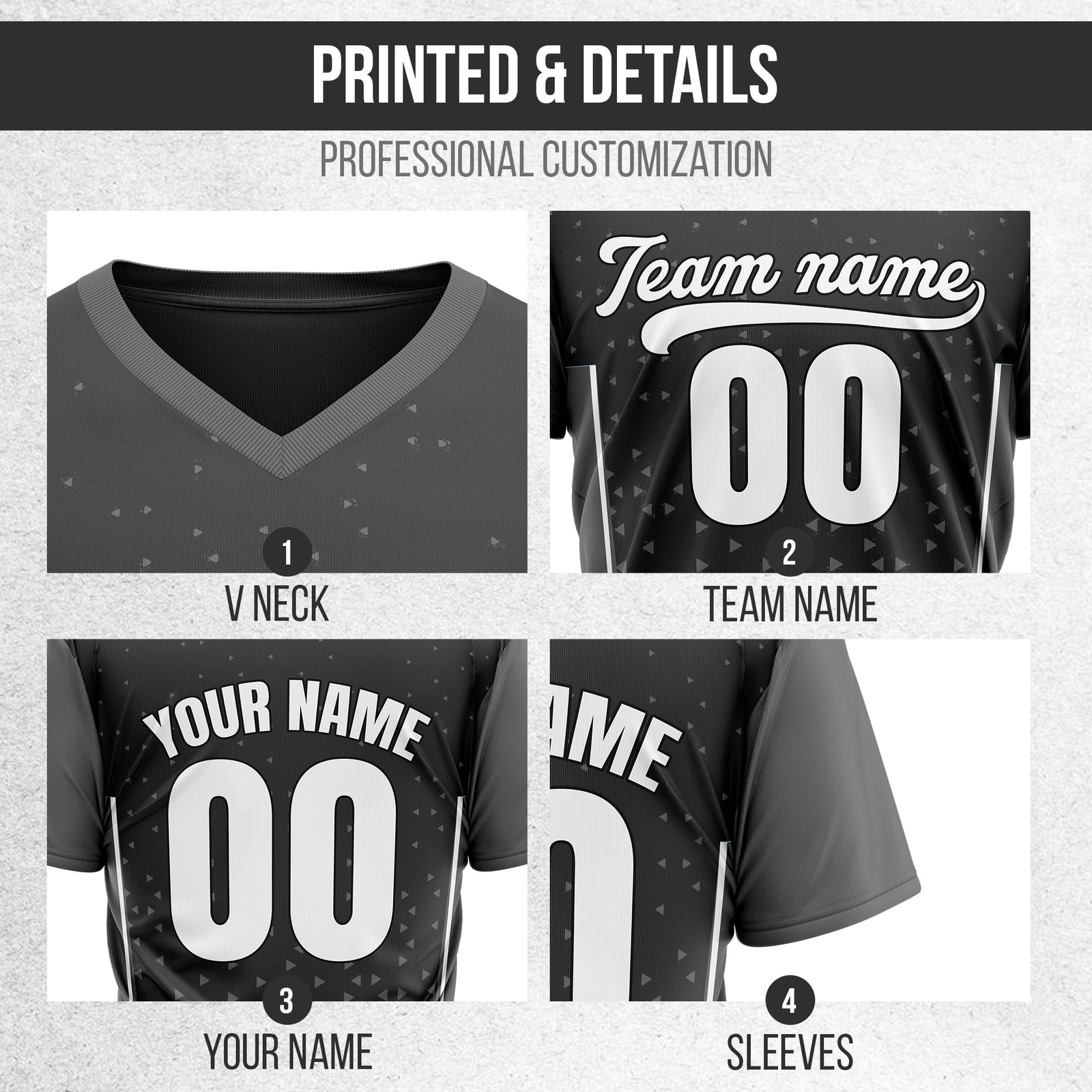 Custom HexaFade Dark Grey Pullover Baseball Sports Jersey Personalized Uniform with Name & Number