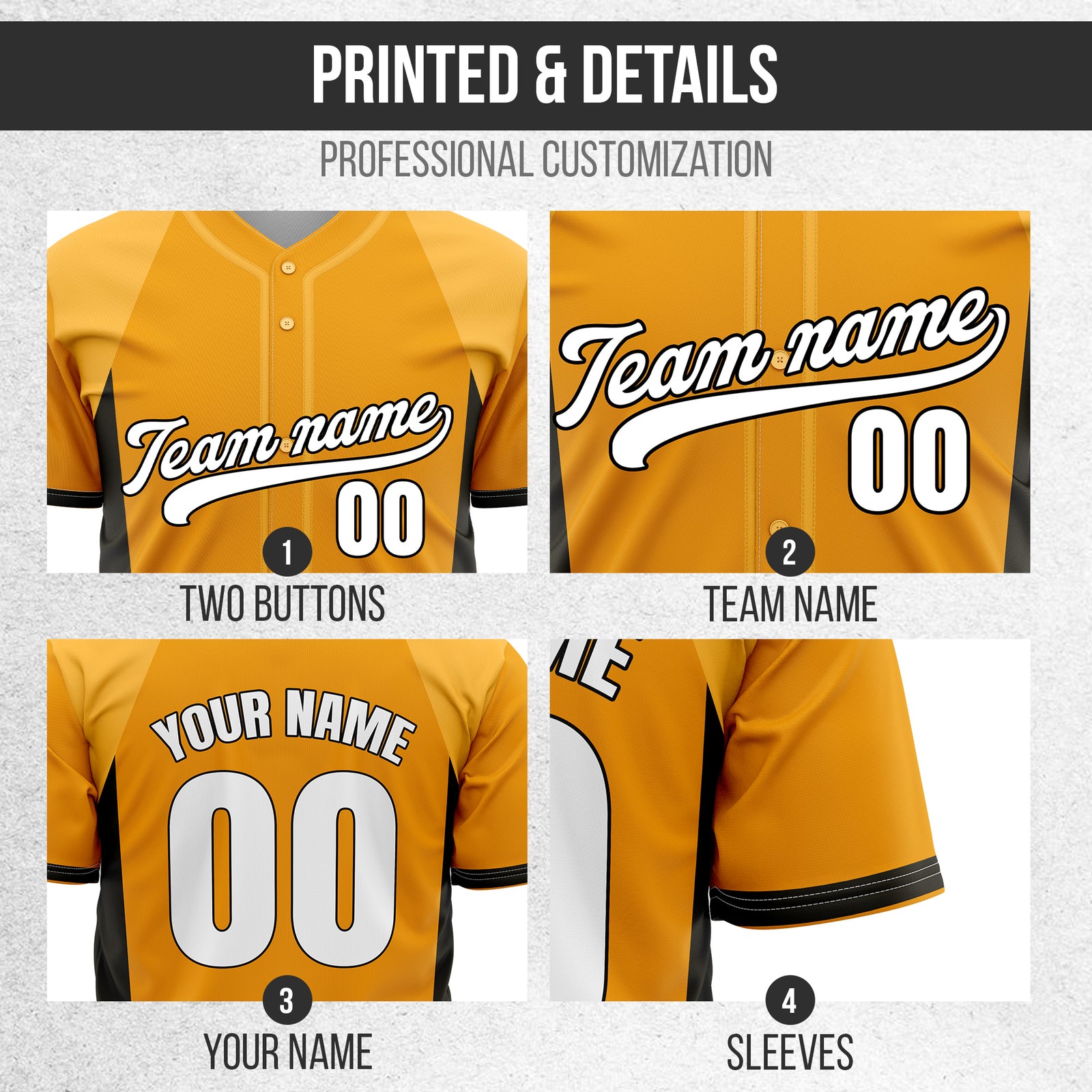 Custom Timeless Stripes Baseball Orange Sports Jersey Personalized Uniform with Name & Number