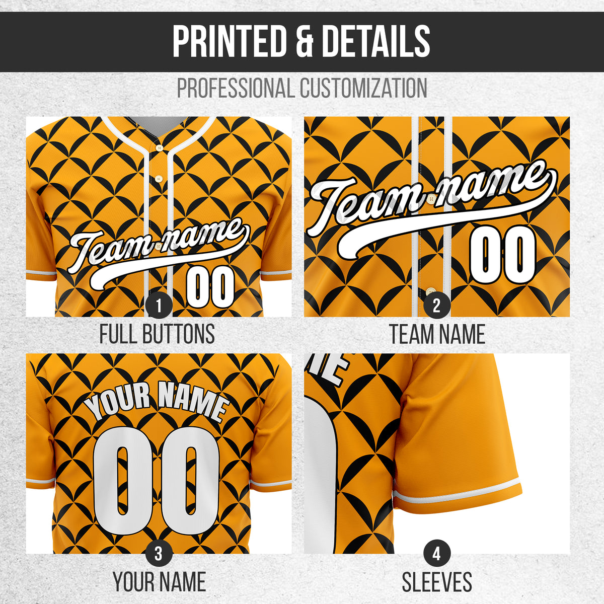 Custom Vertex Vibe Orange Baseball Sports Jersey Personalized Uniform with Name & Number
