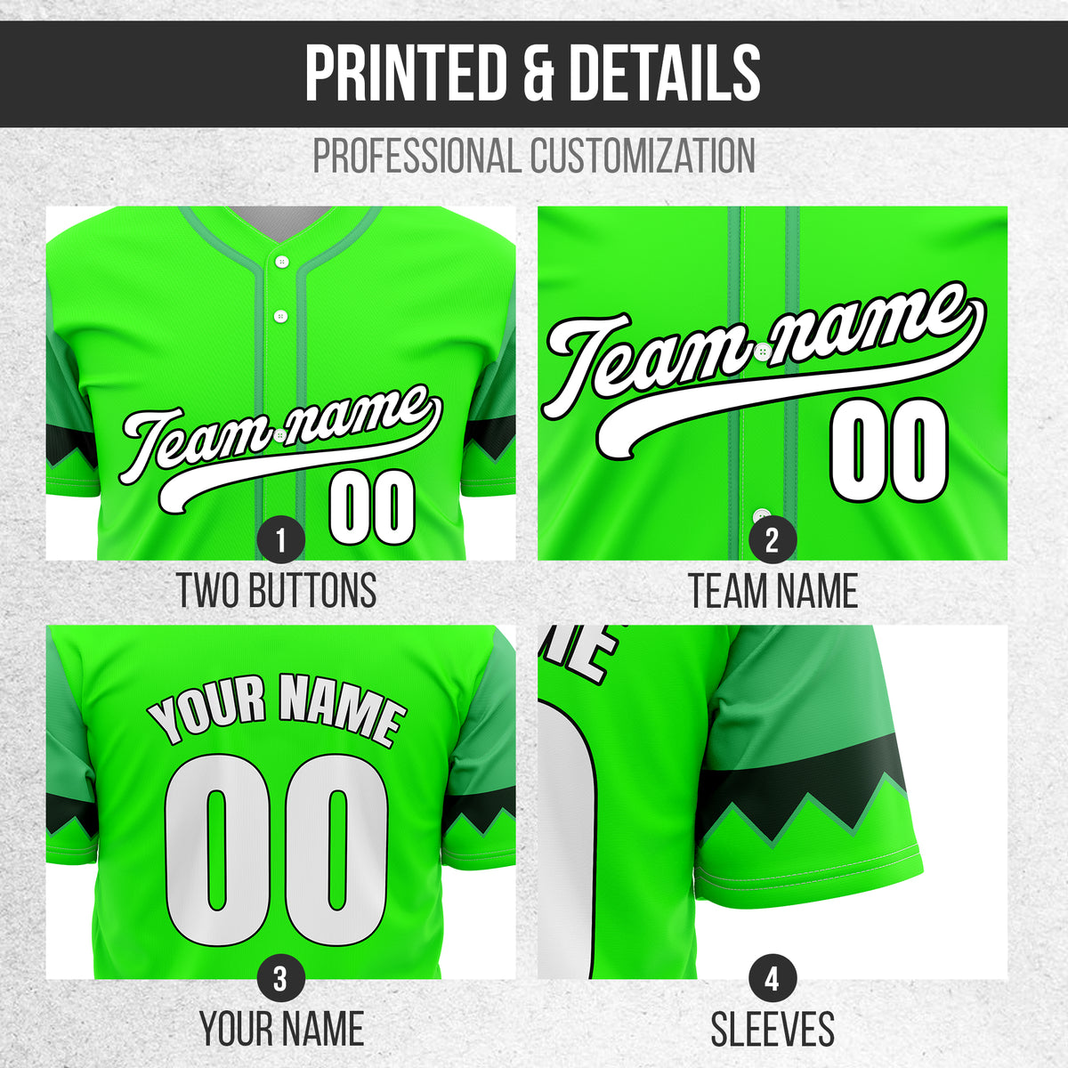 Custom Legacy Classic Baseball Neon Green Sports Jersey Personalized Uniform with Name & Number