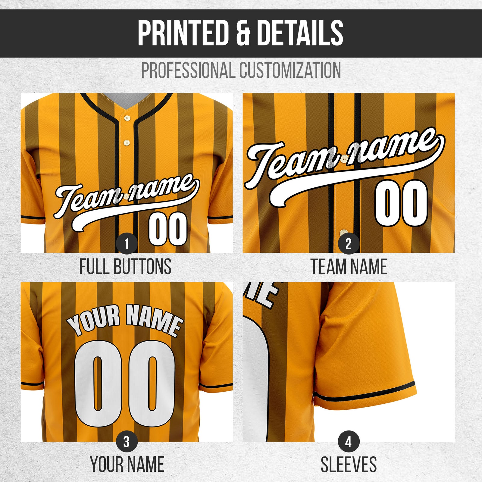 Custom Strikeforce Orange Raglan Style Baseball Sports Jersey Personalized Uniform with Name & Number