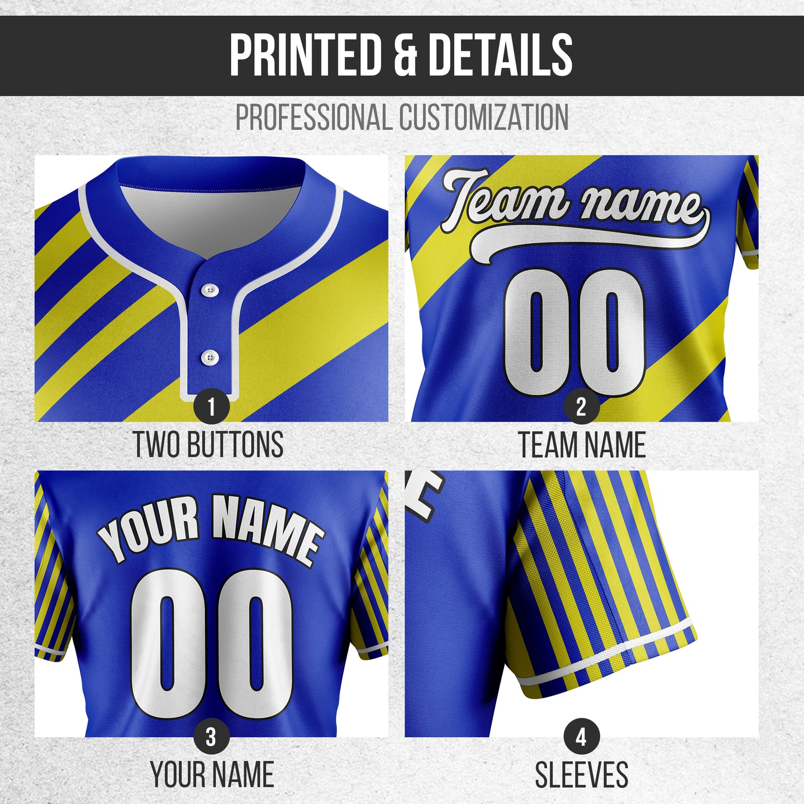 Custom Vibe Split Blue Baseball Sports Jersey Personalized Uniform with Name & Number