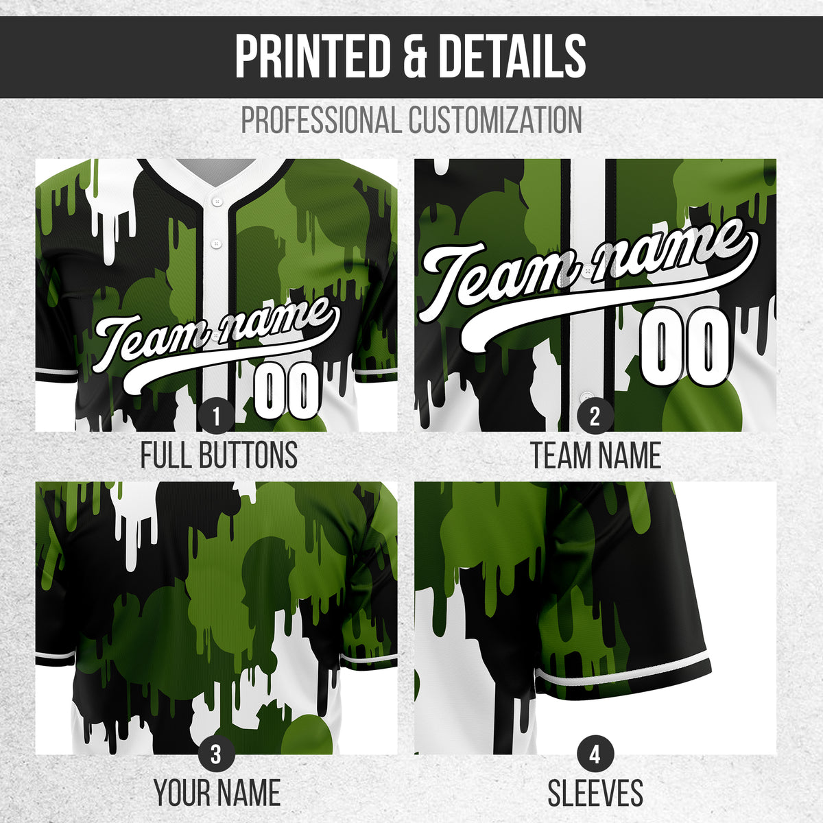 Custom Paint Hustlers White Baseball Sports Jersey Personalized Uniform with Name & Number
