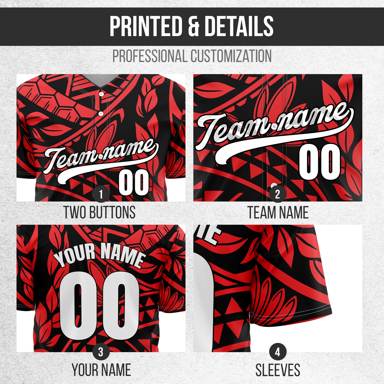 Custom Hawaii Storm Black Baseball Sports Jersey Personalized Uniform with Name & Number