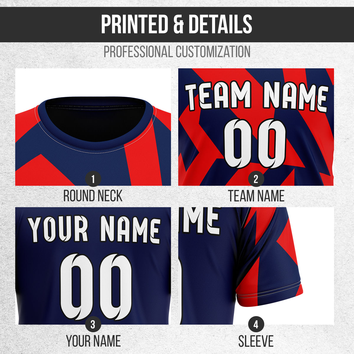 Custom UNITED STATES Fan Jersey Personalized with Name & Number