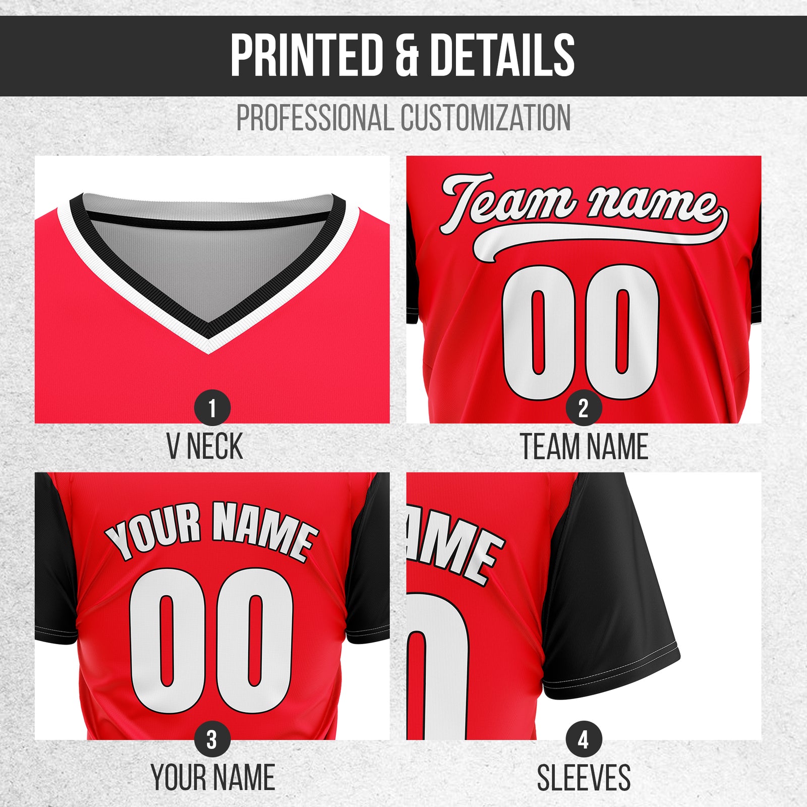Custom Victory Line Red Pullover Baseball Sports Jersey Personalized Uniform with Name & Number