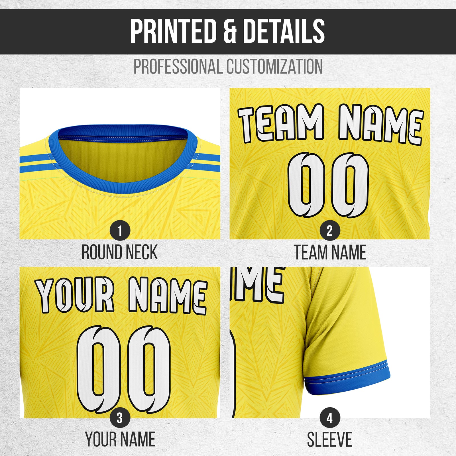 Custom UKRAINE Fan Jersey Personalized with Name & Number