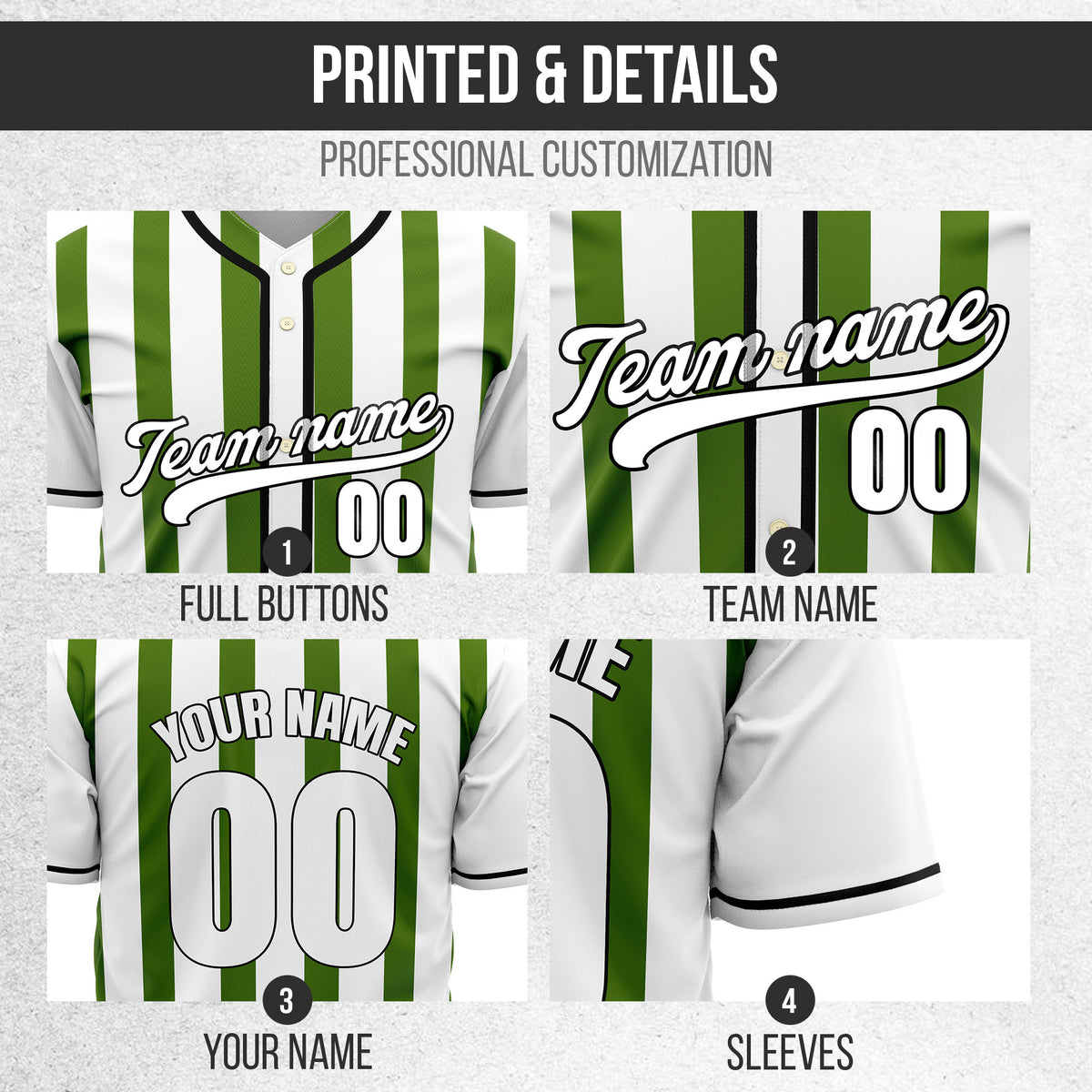 Custom Strikeforce White Raglan Style Baseball Sports Jersey Personalized Uniform with Name & Number