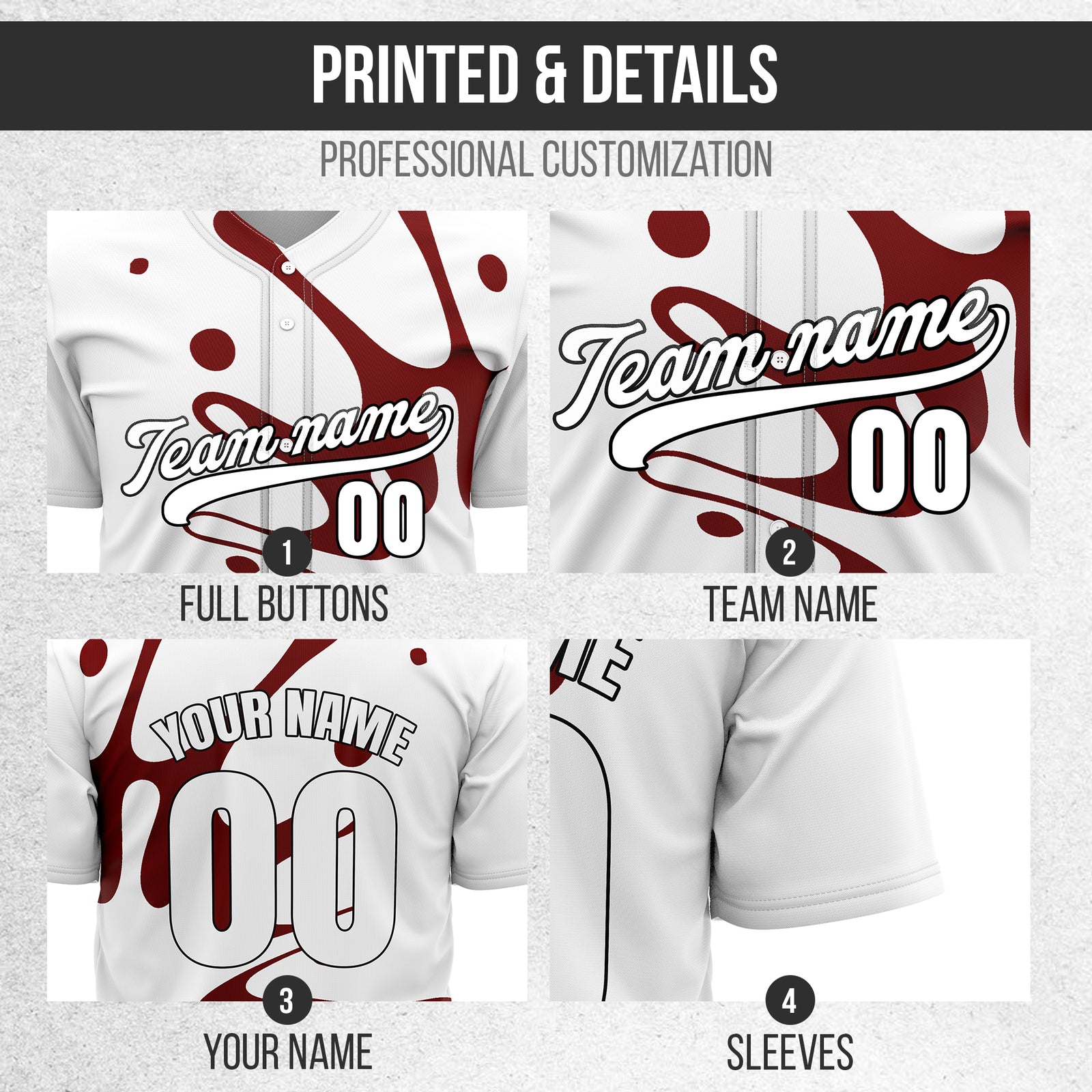 Custom Ink Surge White Sports Jersey Personalized Uniform with Name & Number