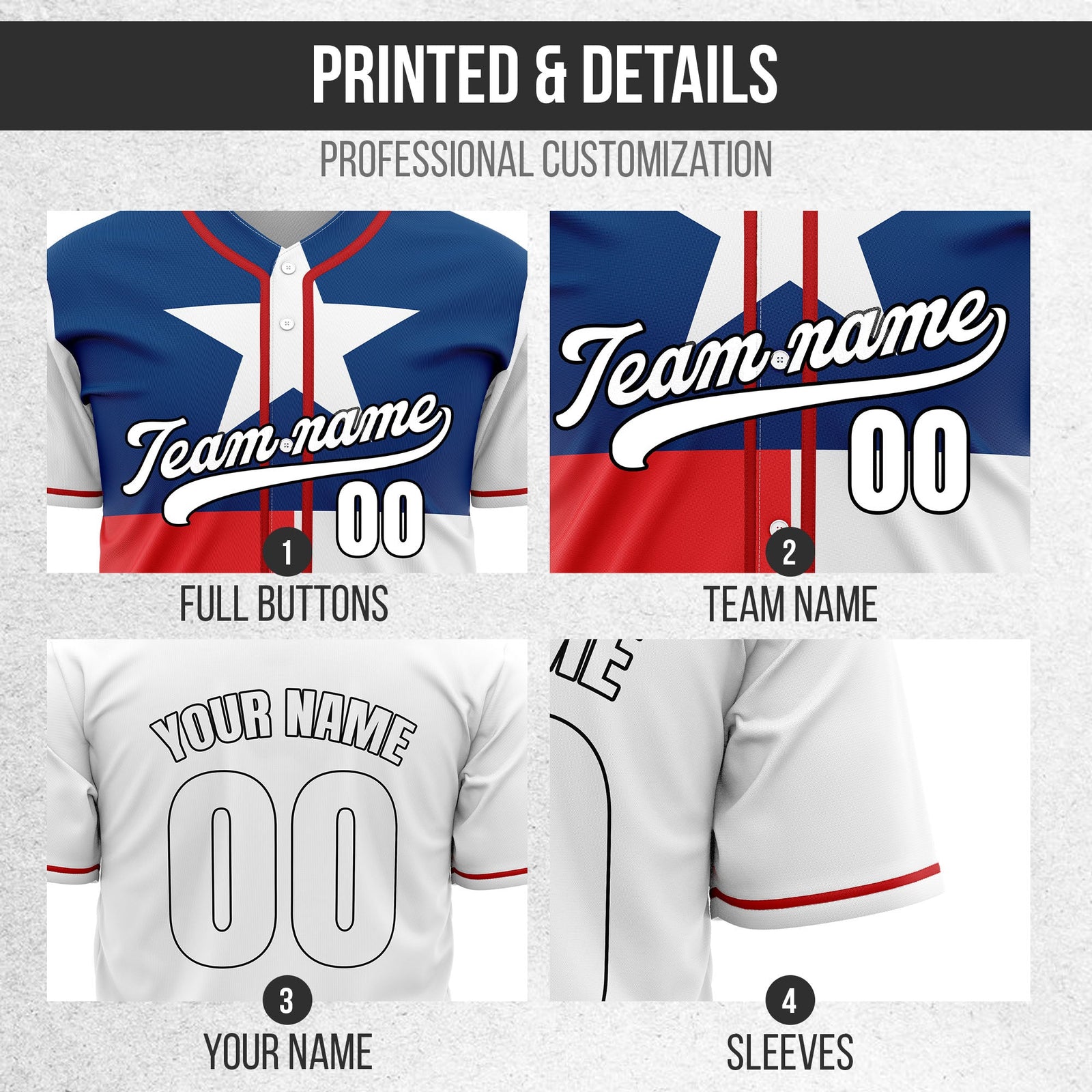 Custom Texas Legacy Baseball Sports Jersey Personalized Uniform with Name & Number