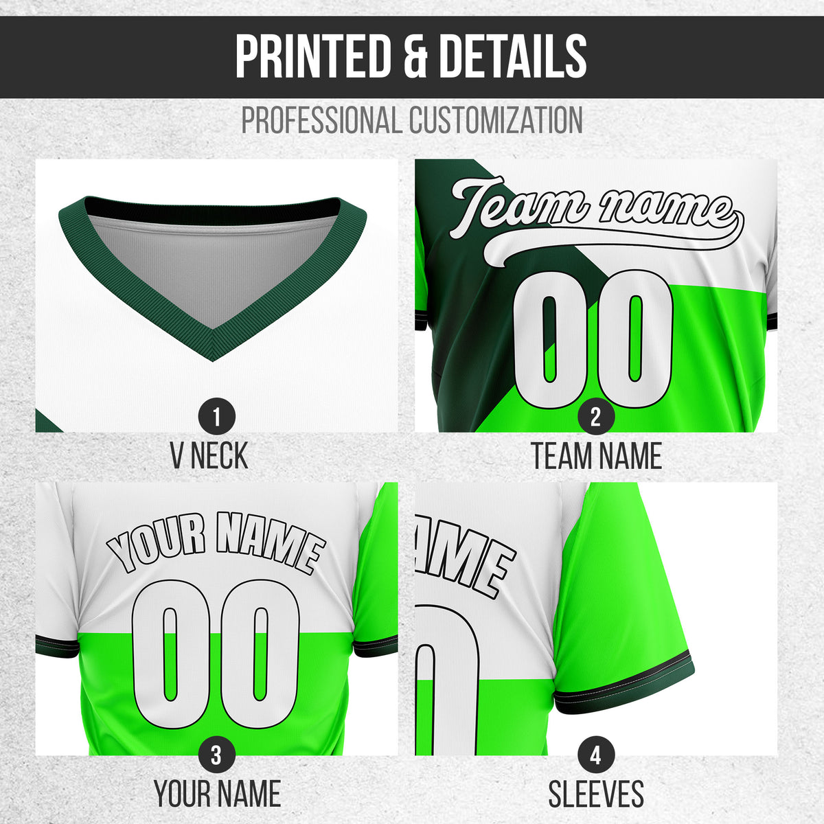Custom FlexCore Neon Green Baseball Sports Jersey Personalized Uniform with Name & Number