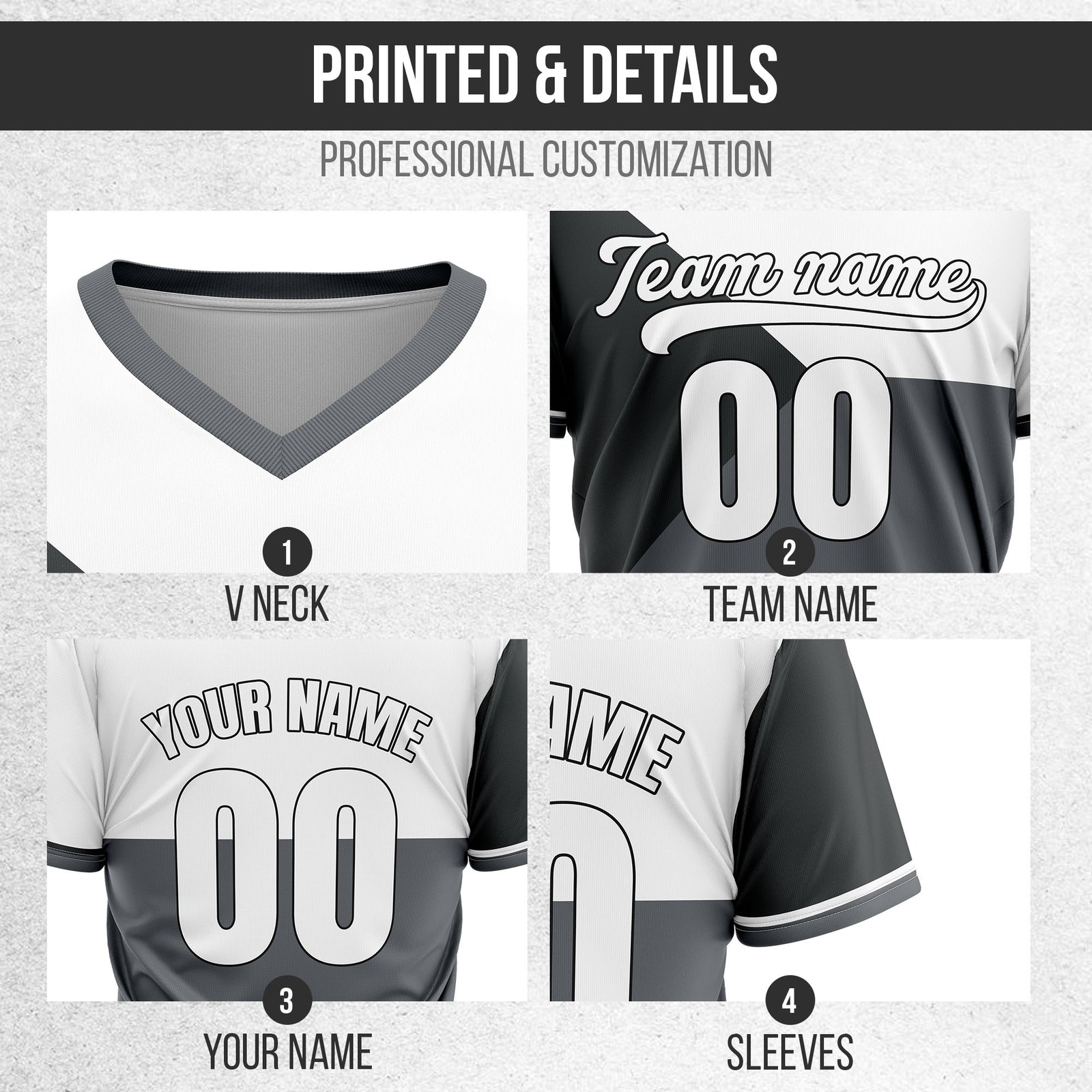 Custom FlexCore Dark Grey Baseball Sports Jersey Personalized Uniform with Name & Number