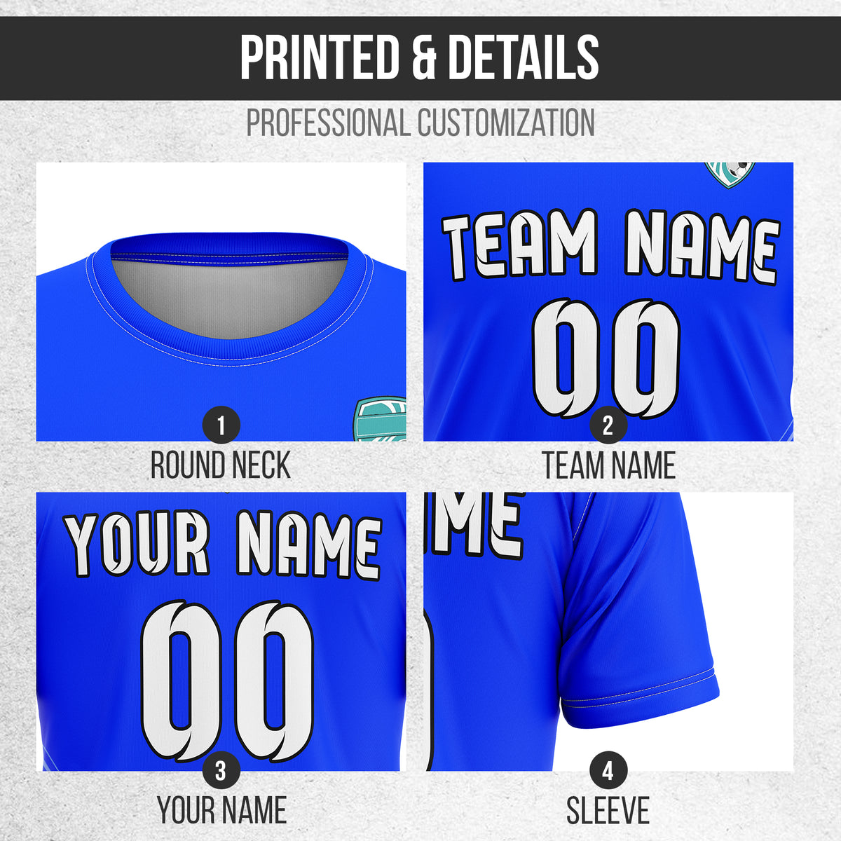 Custom WaveLine Stripe Blue Soccer sport Tops Jersey