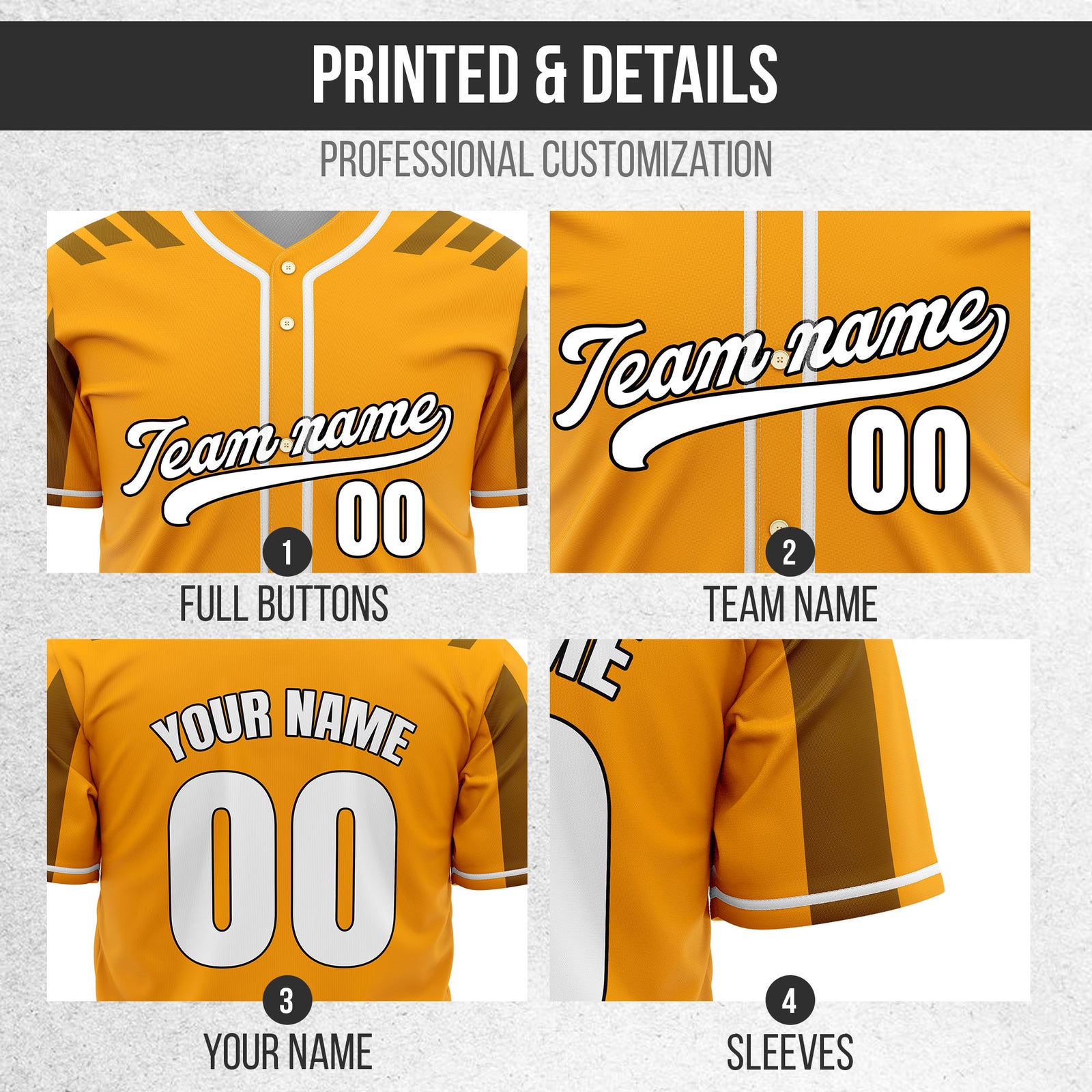 Custom Radiant Strike Orange Raglan Style Baseball Sports Jersey Personalized Uniform with Name & Number