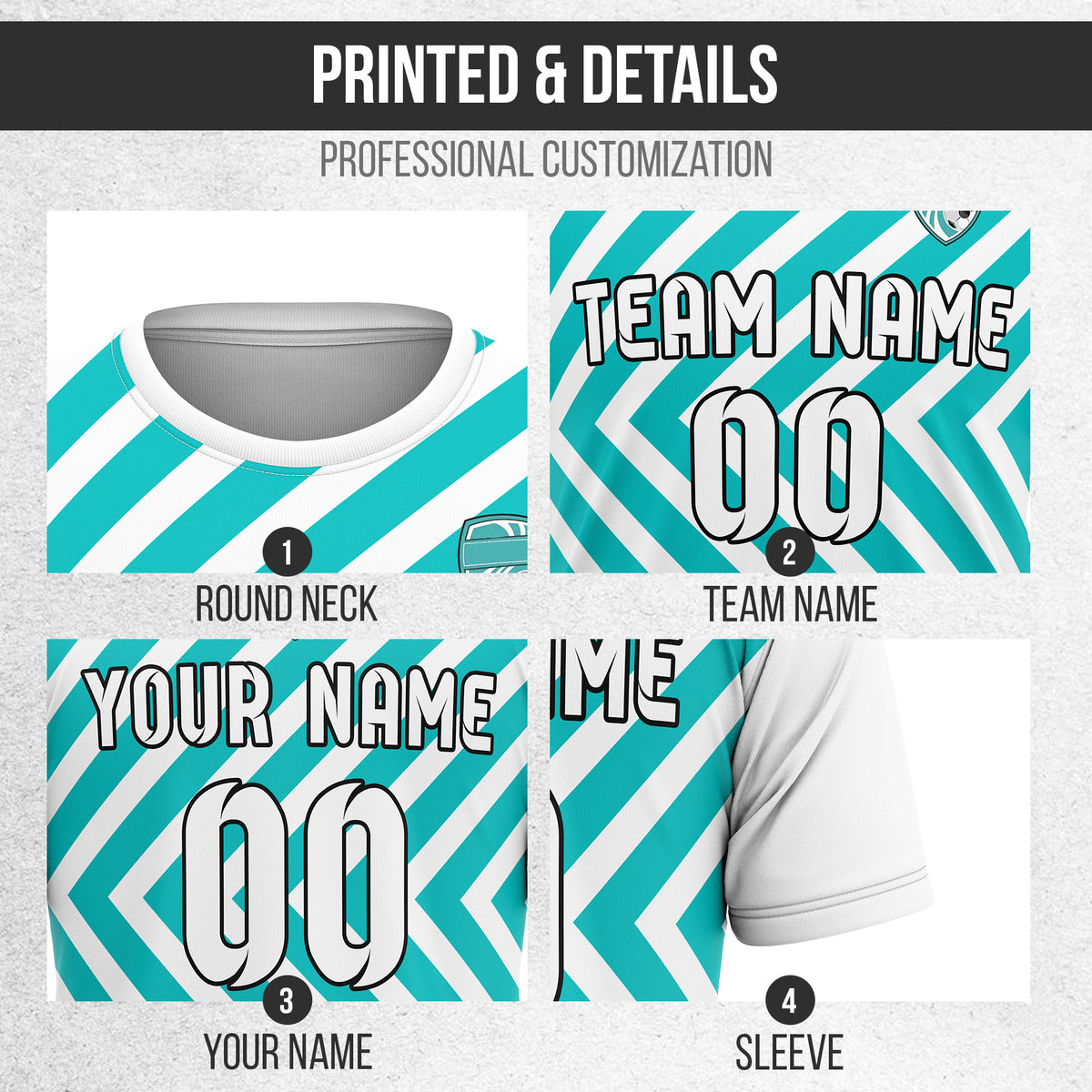 Custom SwiftStripe White Soccer sport Tops Jersey