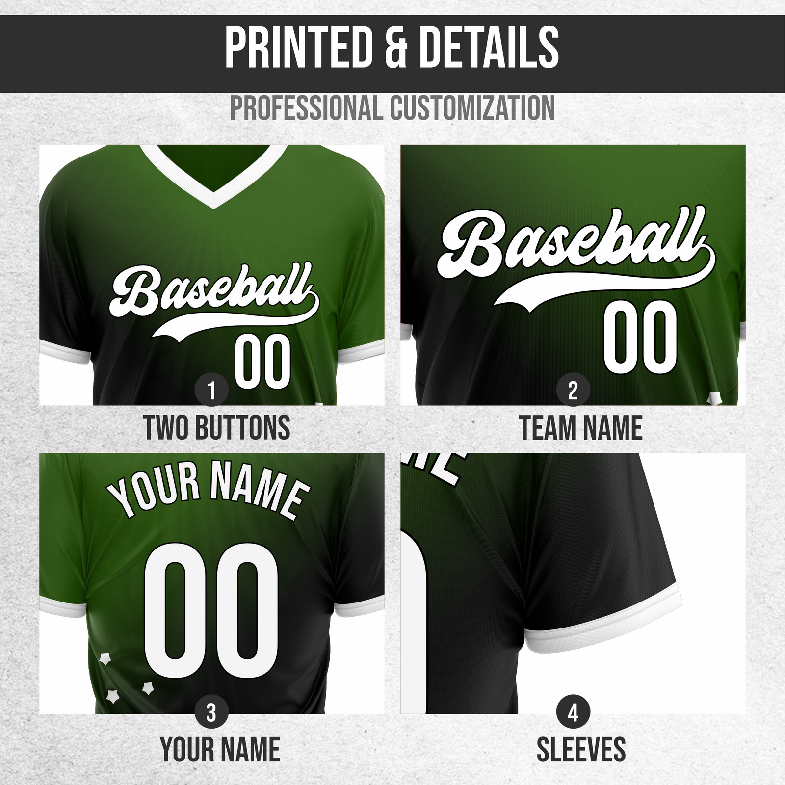 Custom Twilight Stars Baseball Black Sports Jersey Personalized Uniform with Name & Number
