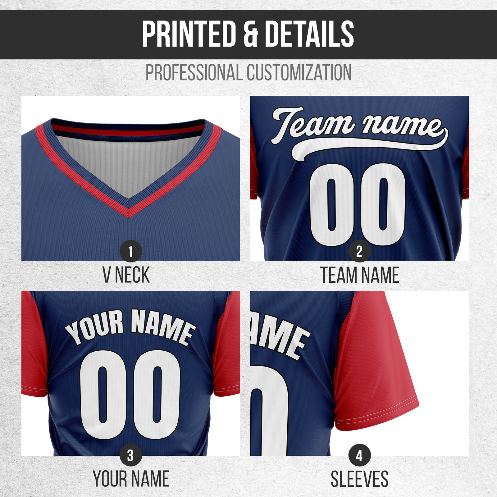 Custom Victory Line Navy Pullover Baseball Sports Jersey Personalized Uniform with Name & Number