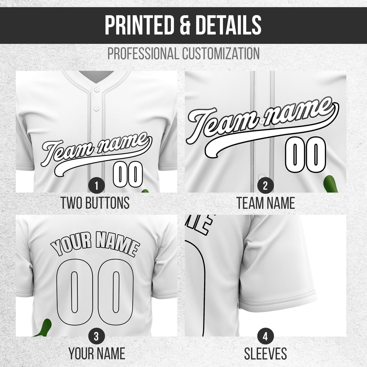 Custom White Baseball Wave Sports Jersey Personalized Uniform with Name & Number