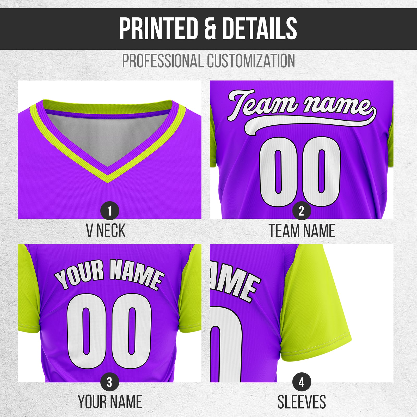 Custom Victory Line Purple Pullover Baseball Sports Jersey Personalized Uniform with Name & Number