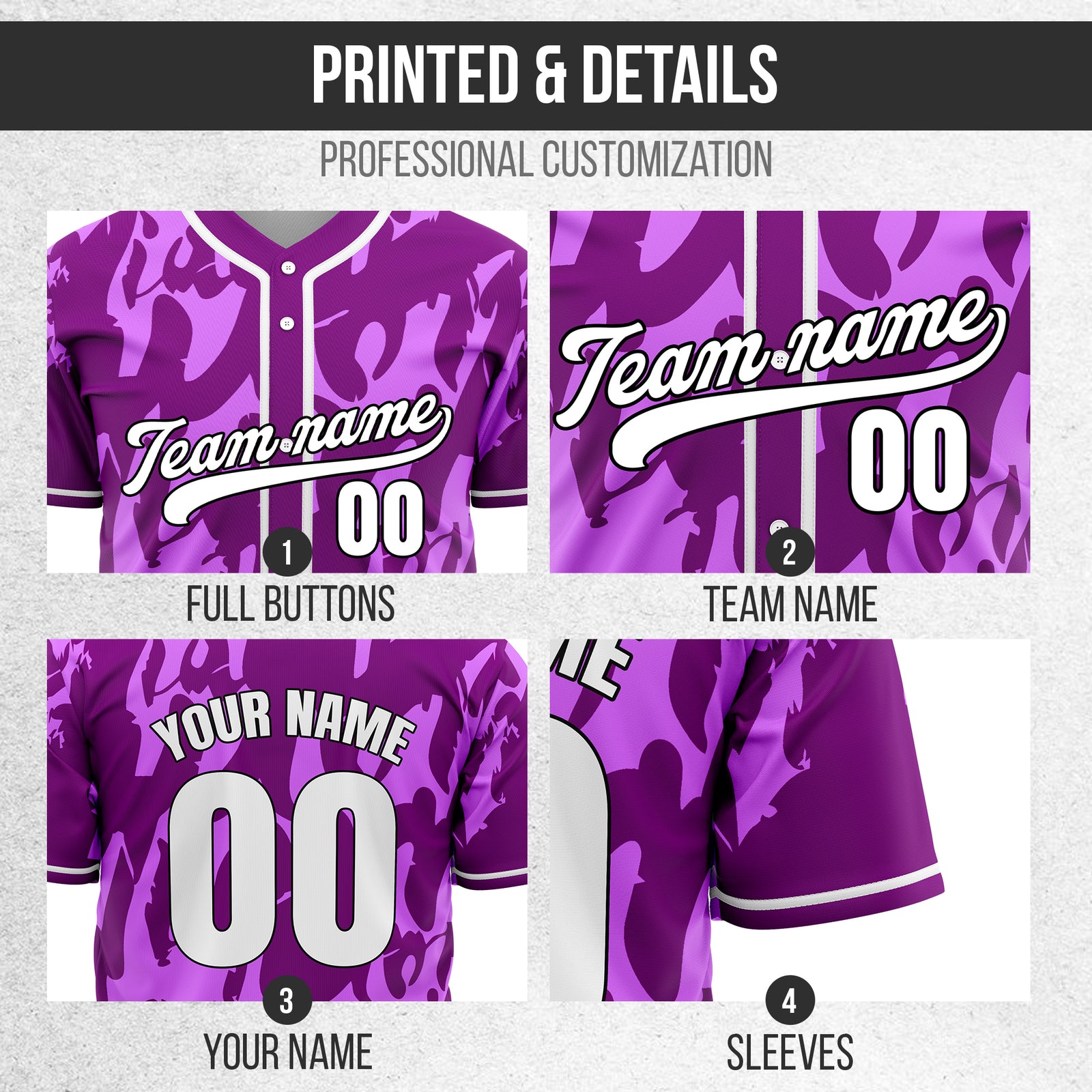 Custom Graffiti Sox Purple Baseball Sports Jersey Personalized Uniform with Name & Number