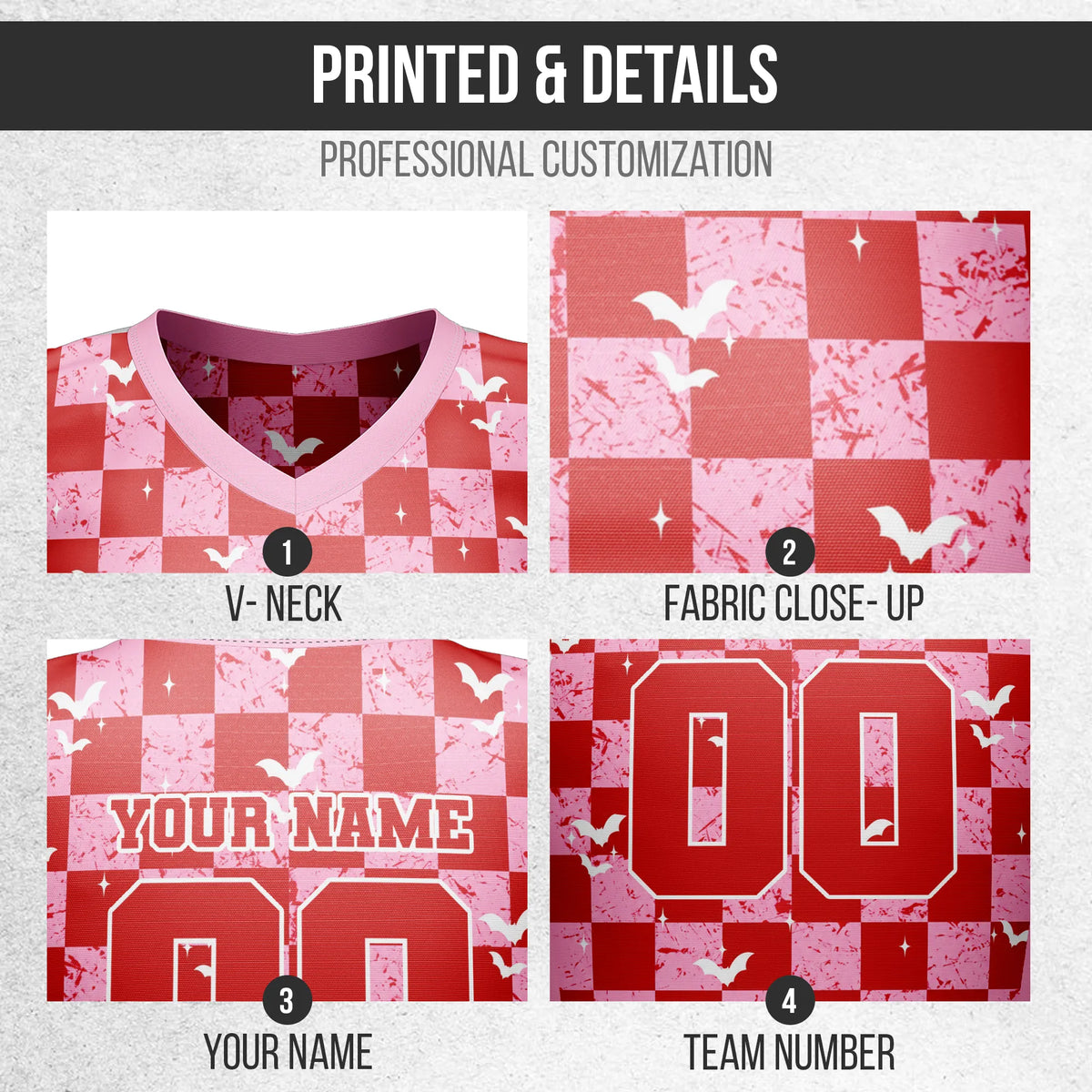 Custom Halloween Netball Jersey D3 Personalized Uniform with Name & Number