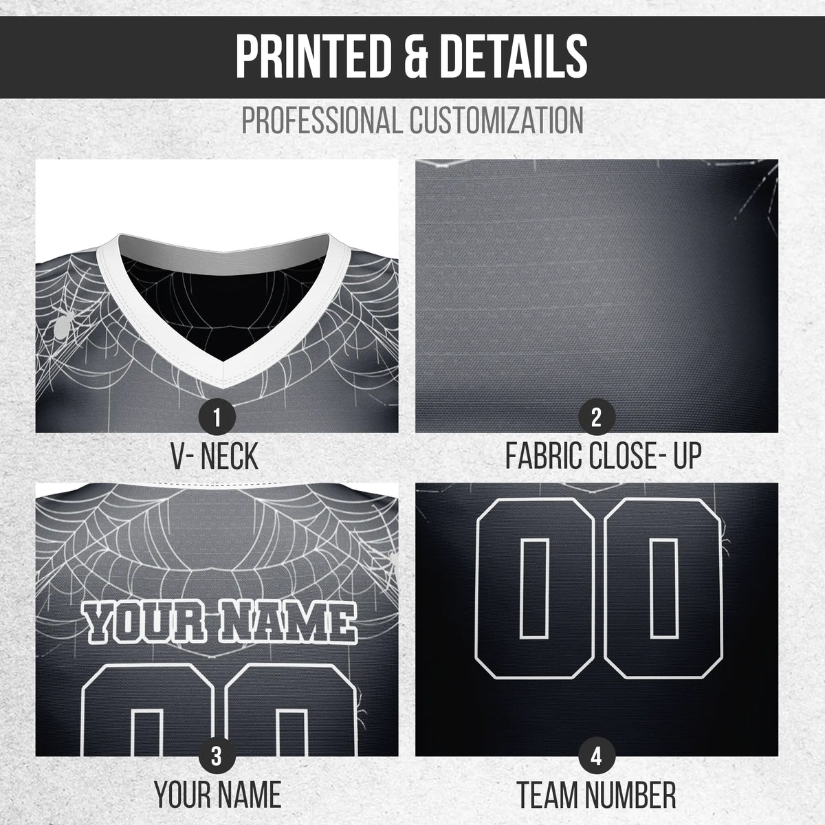 Custom Halloween Netball Jersey D6 Personalized Uniform with Name & Number
