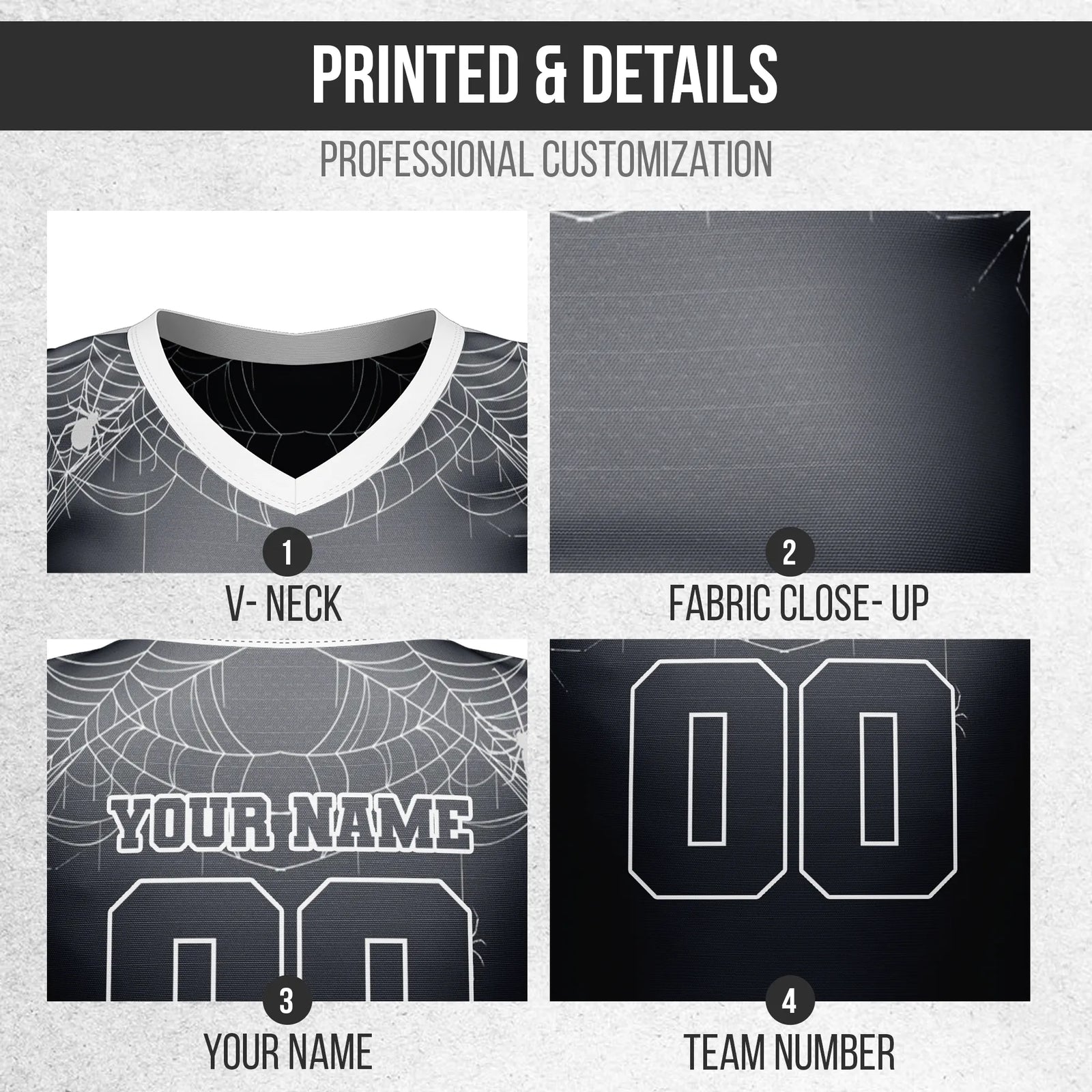 Custom Halloween Netball Jersey D6 Personalized Uniform with Name & Number