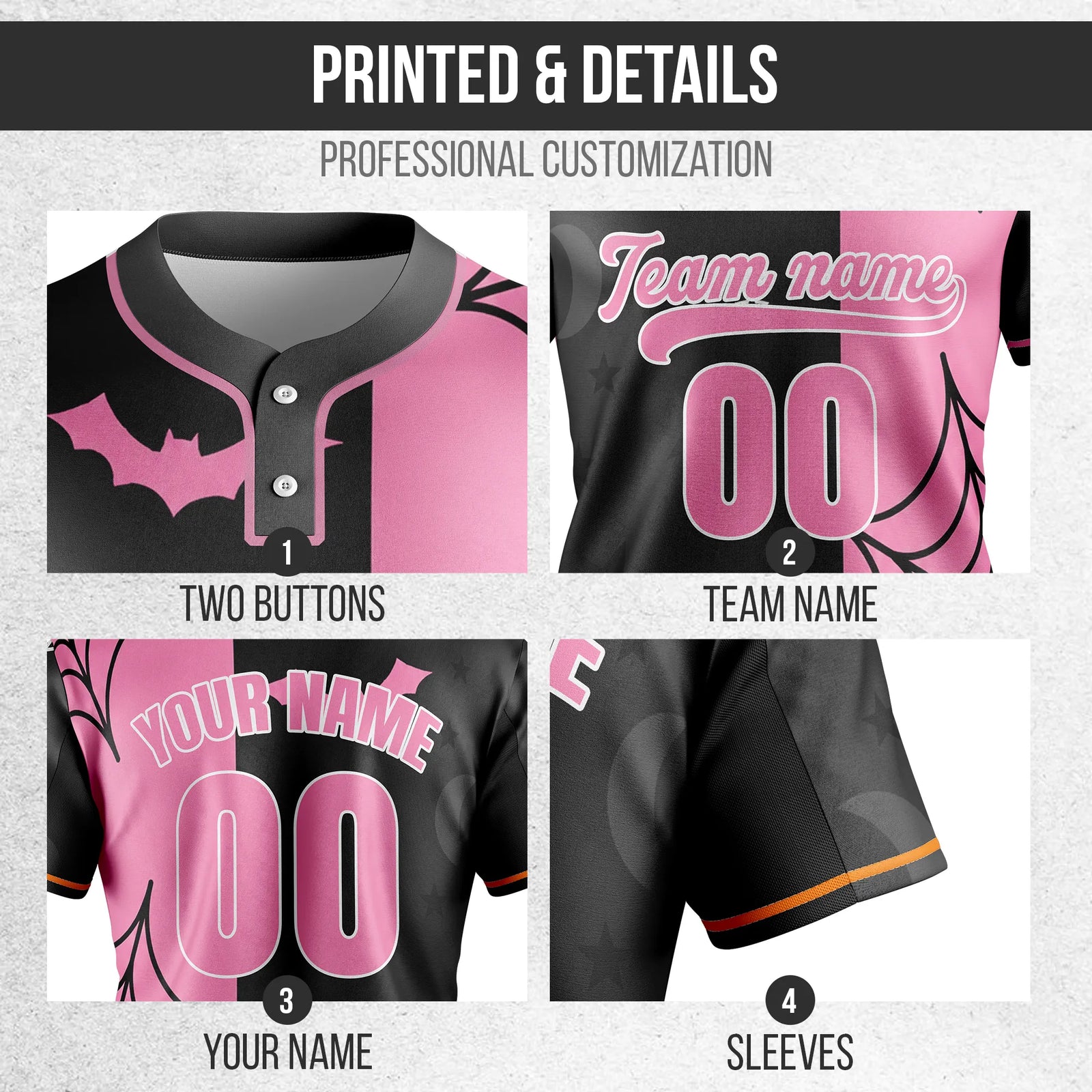 Custom Web Warrior Baseball Sports Jersey Personalized Uniform with Name & Number
