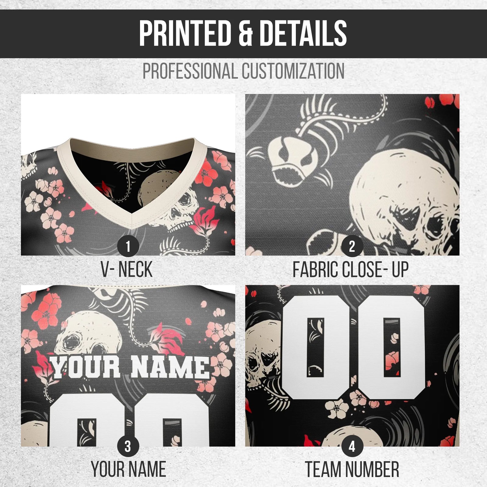 Custom Halloween Netball Jersey D1 Personalized Uniform with Name & Number