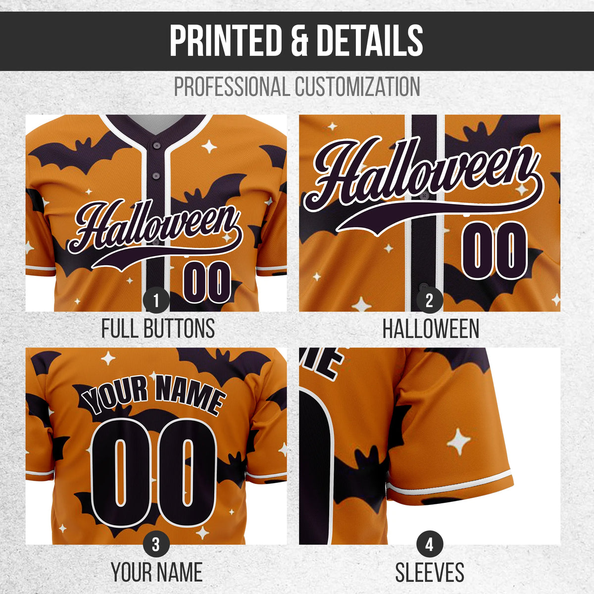 Custom Batburst Baseball Sports Jersey Personalized Uniform with Name & Number