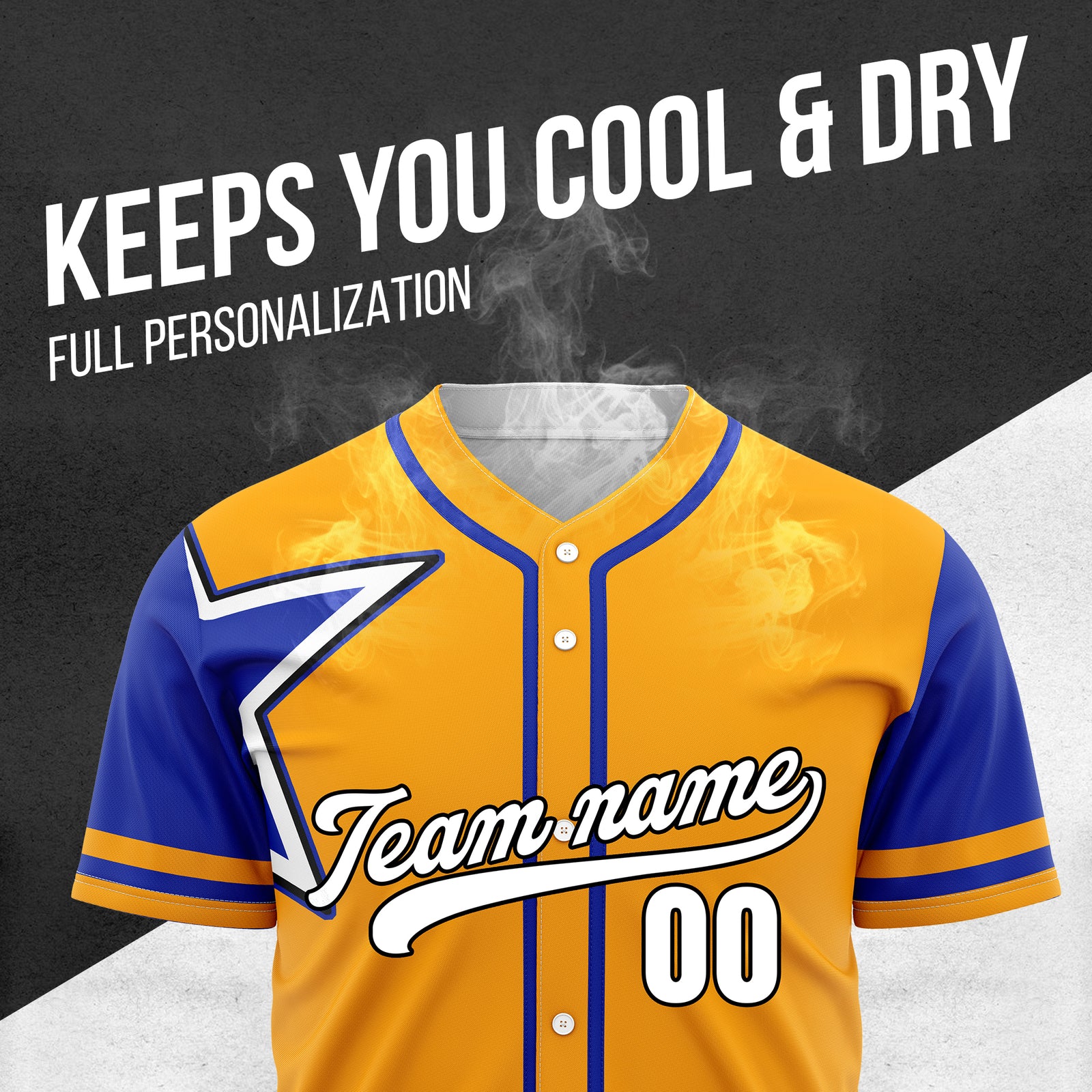 Custom Star Classic Baseball Orange Sports Jersey Personalized Uniform with Name & Number