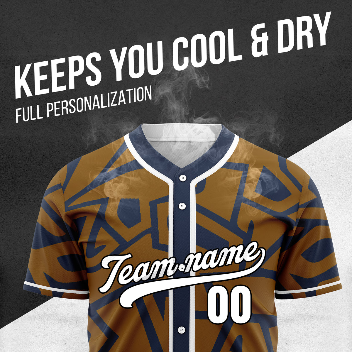 Custom Shadow Rebels Navy Baseball Sports Jersey Personalized Uniform with Name & Number