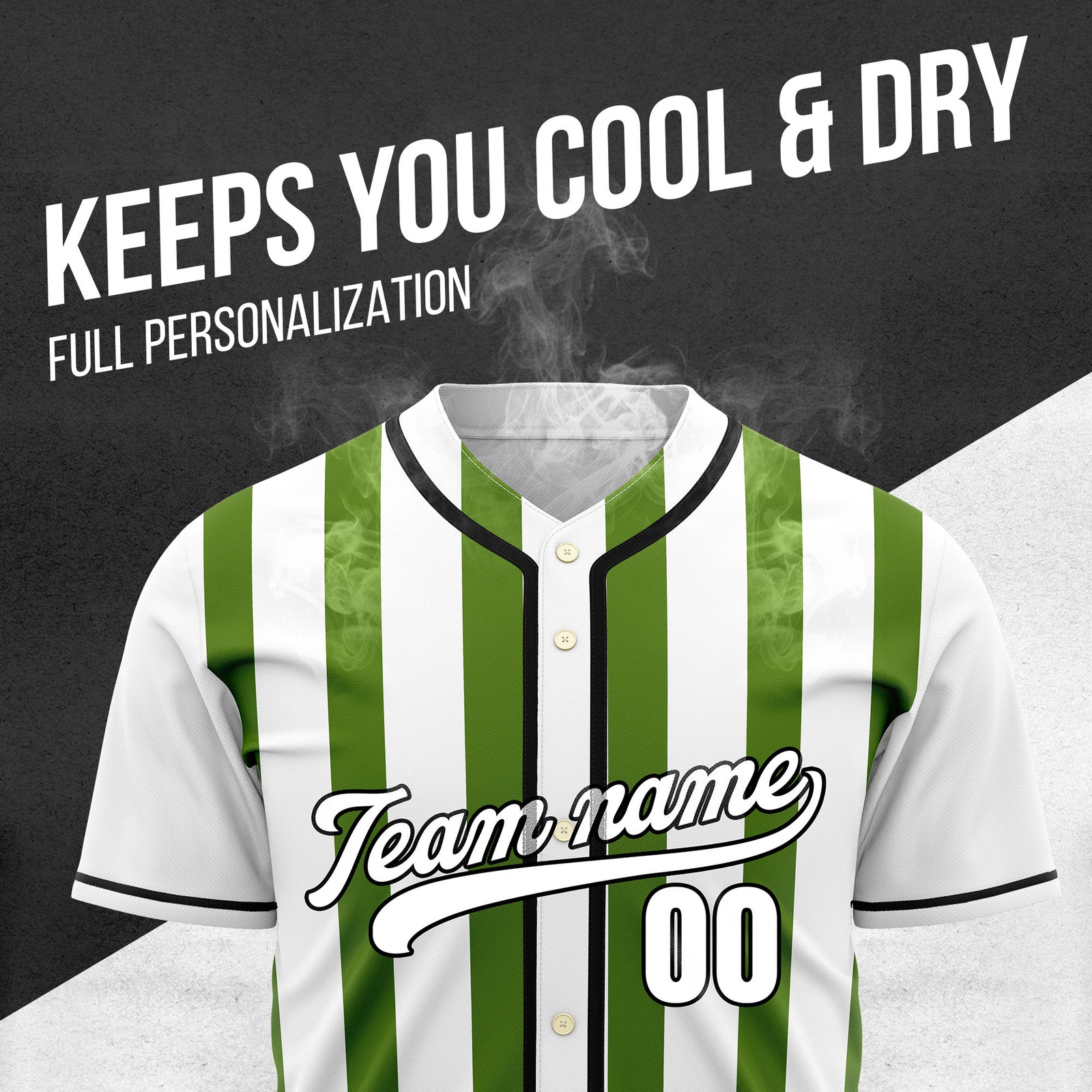 Custom Strikeforce White Raglan Style Baseball Sports Jersey Personalized Uniform with Name & Number