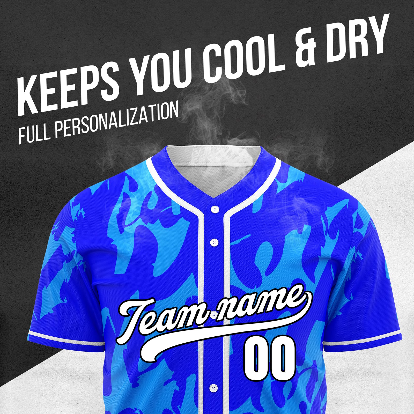 Custom Graffiti Sox Blue Baseball Sports Jersey Personalized Uniform with Name & Number
