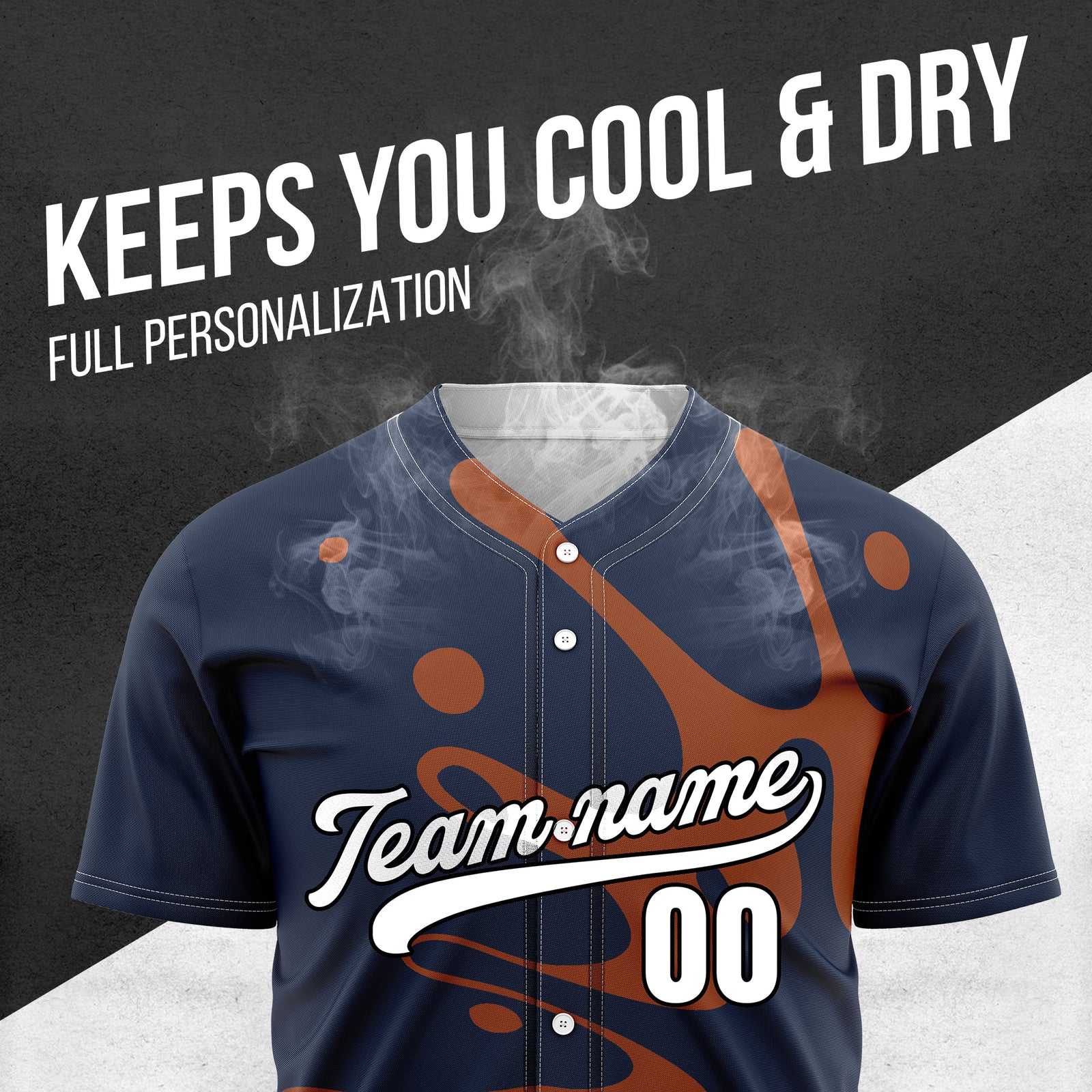 Custom Ink Surge Navy Sports Jersey Personalized Uniform with Name & Number