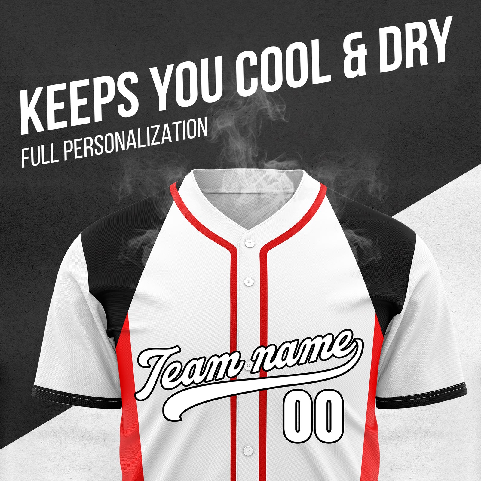 Custom Timeless Stripes Baseball White Sports Jersey Personalized Uniform with Name & Number