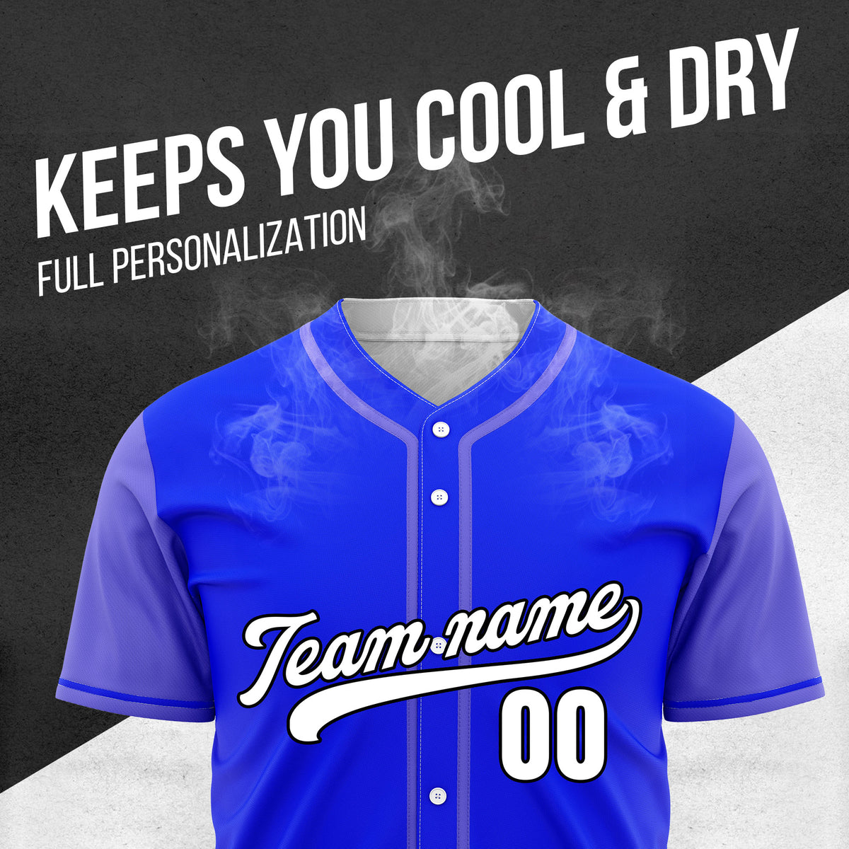 Custom Crimson Blue Raglan Style Baseball Sports Jersey Personalized Uniform with Name & Number