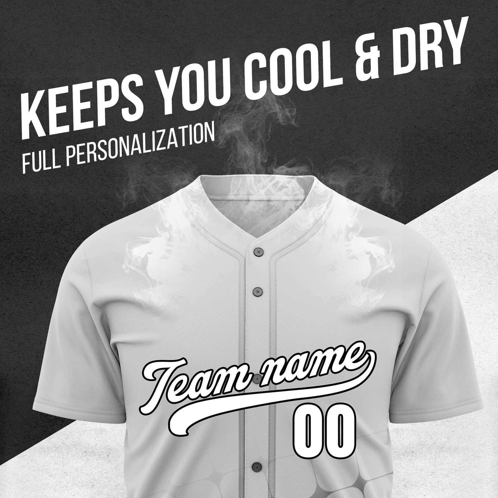 Custom Grid Baseball Grey Sports Jersey Personalized Uniform with Name & Number
