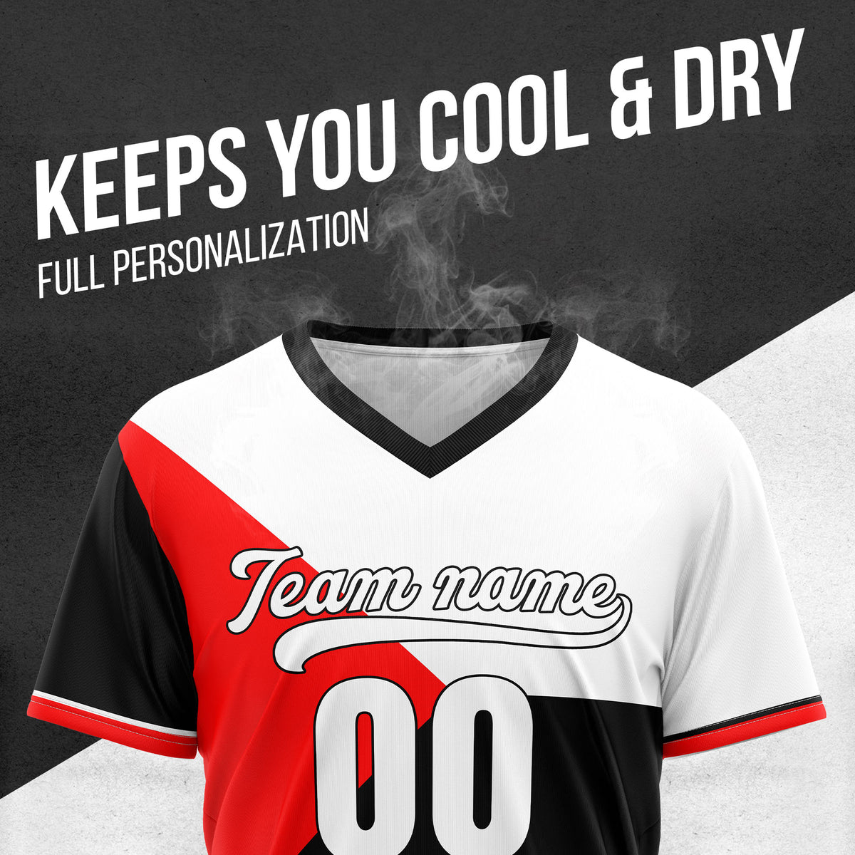 Custom FlexCore Black Baseball Sports Jersey Personalized Uniform with Name & Number