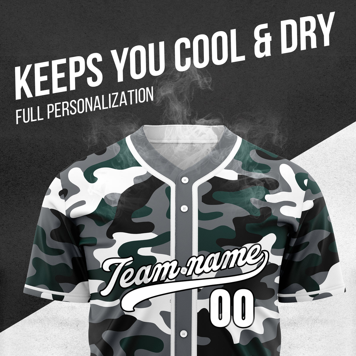 Custom Shadow Command Dark Grey Baseball Sports Jersey Personalized Uniform with Name & Number