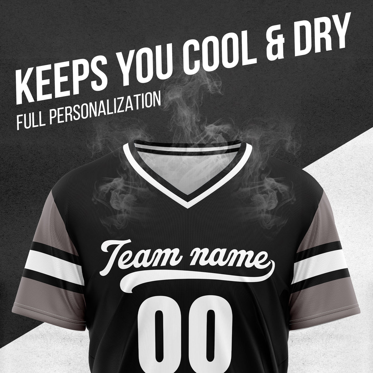 Custom StormLine Black Pullover Baseball Sports Jersey Personalized Uniform with Name & Number