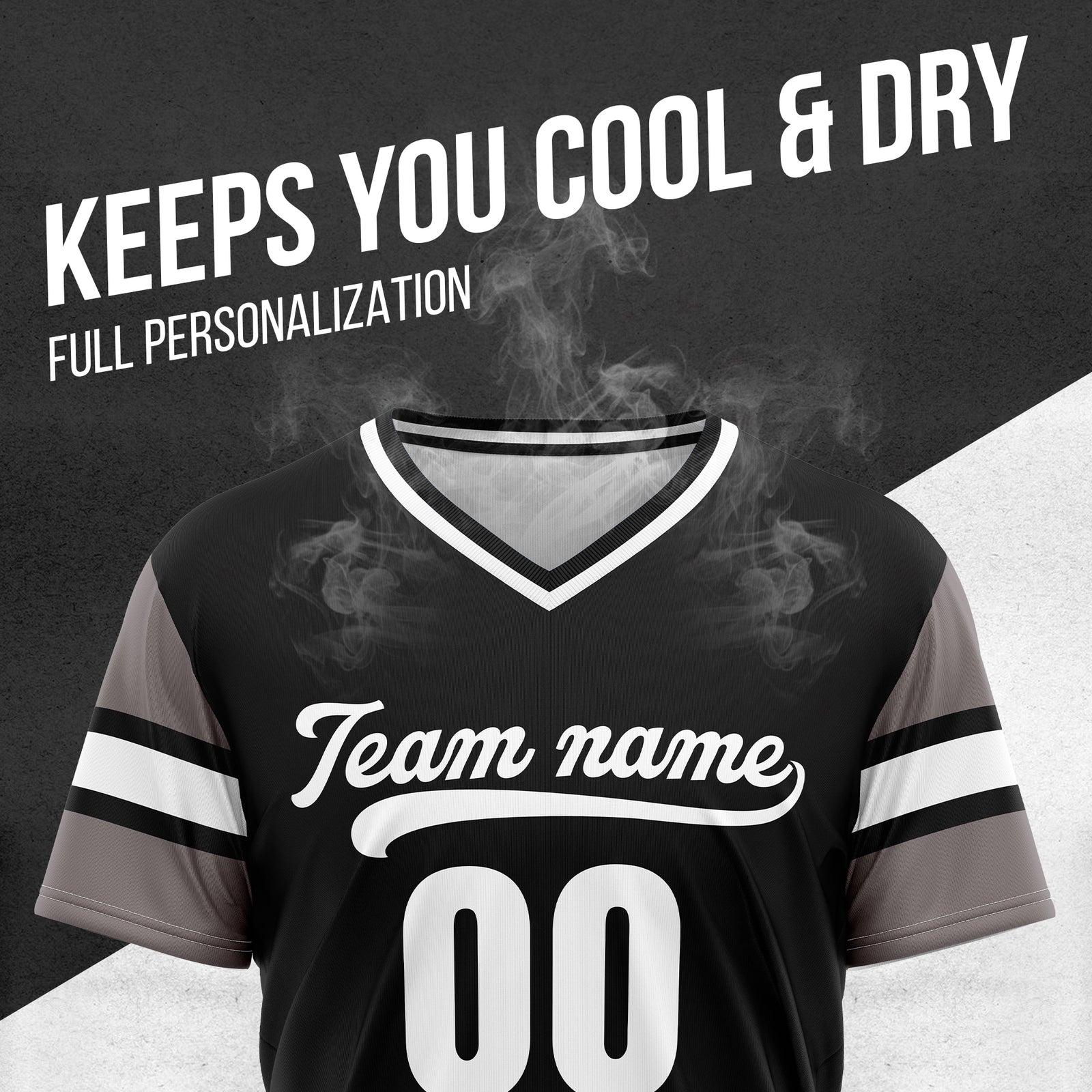 Custom StormLine Black Pullover Baseball Sports Jersey Personalized Uniform with Name & Number