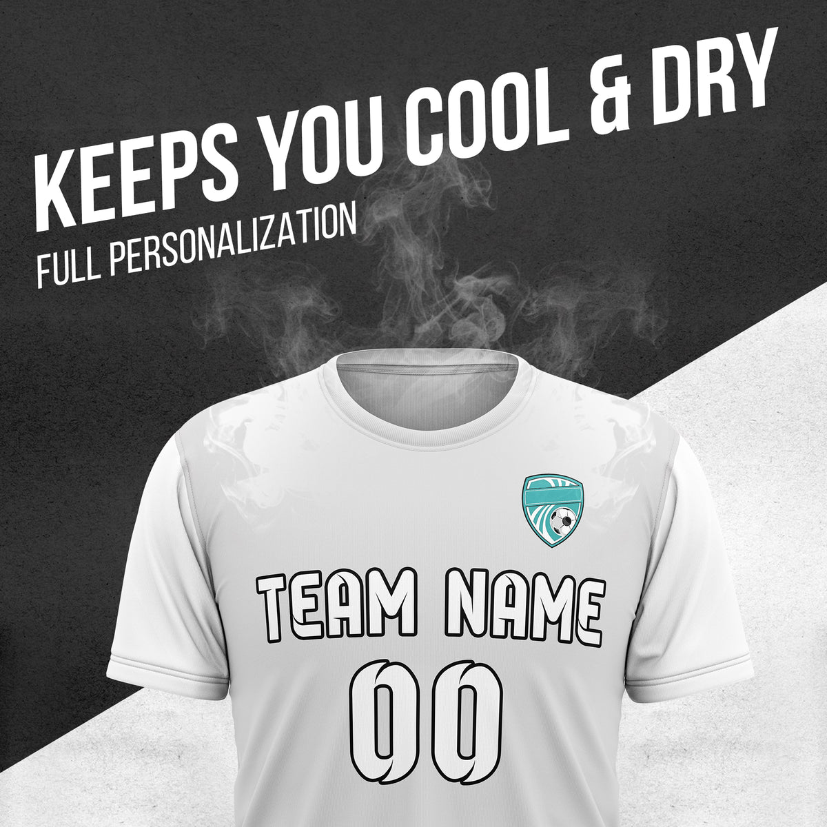 Custom BaseLine Stripe Grey Soccer sport Tops Jersey