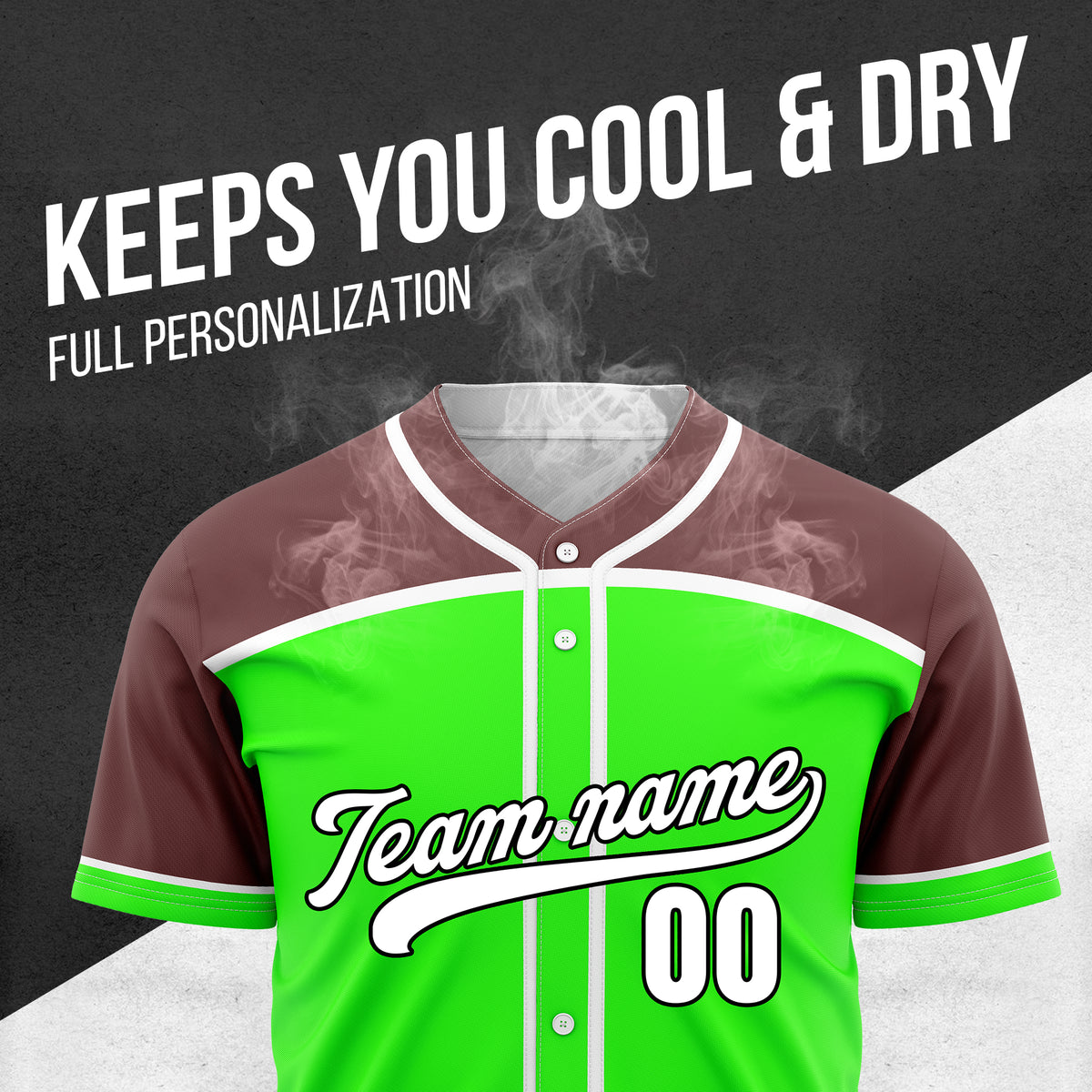 Custom Marquee Classic Baseball Neon Green Sports Jersey Personalized Uniform with Name & Number