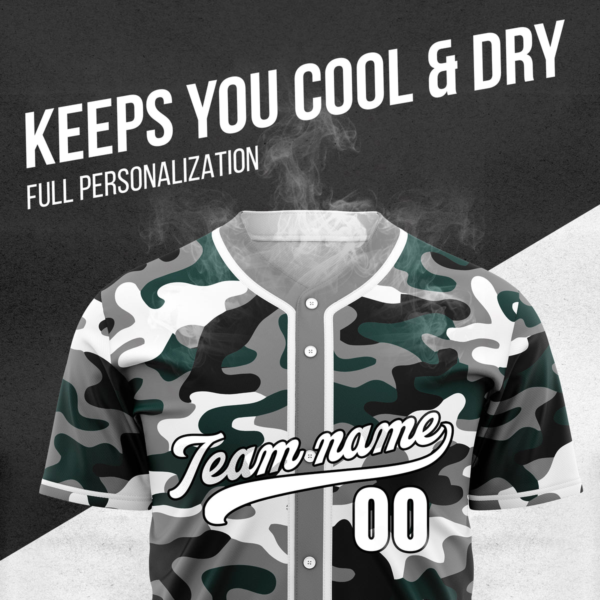 Custom Shadow Command Grey Baseball Sports Jersey Personalized Uniform with Name & Number