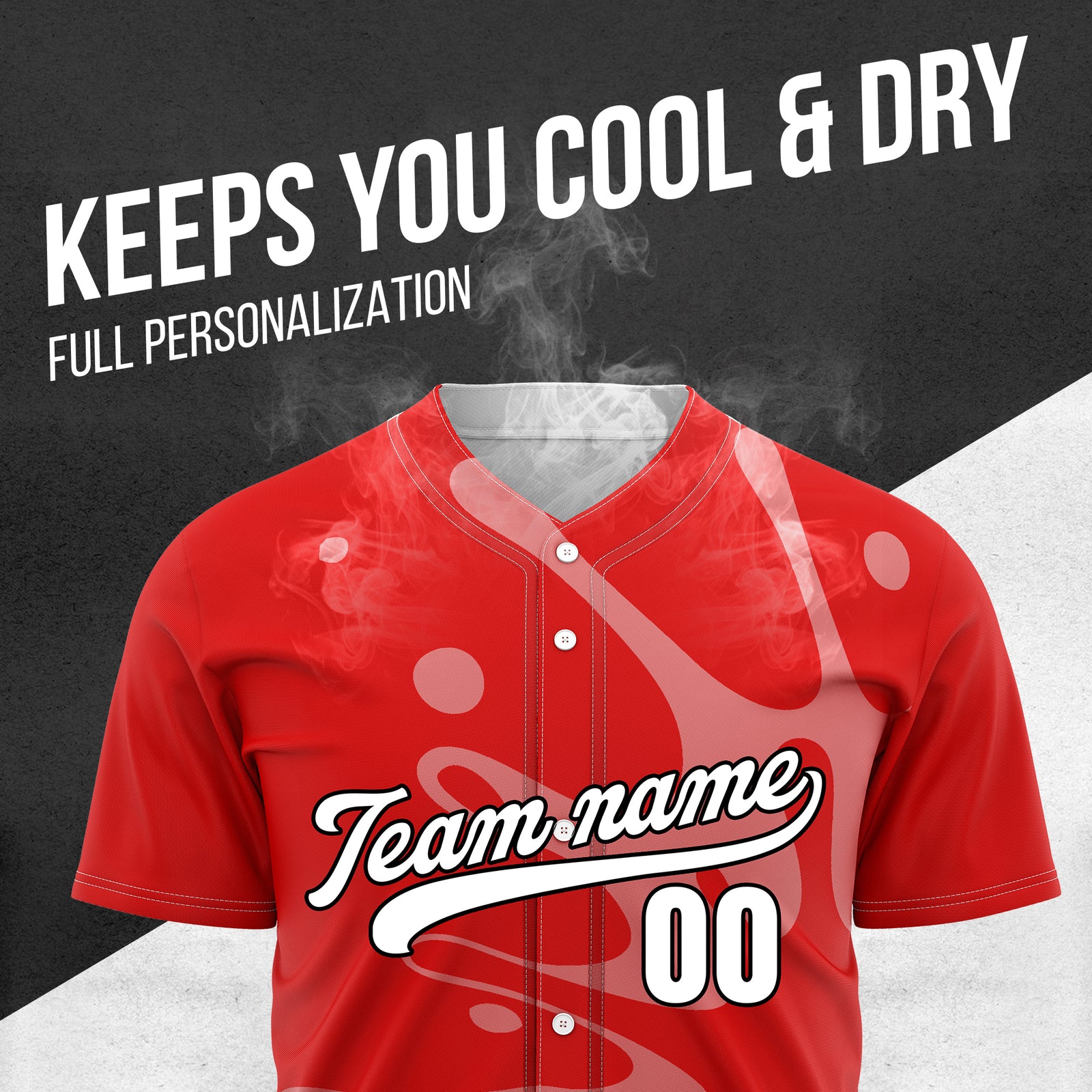 Custom Ink Surge Red Sports Jersey Personalized Uniform with Name & Number