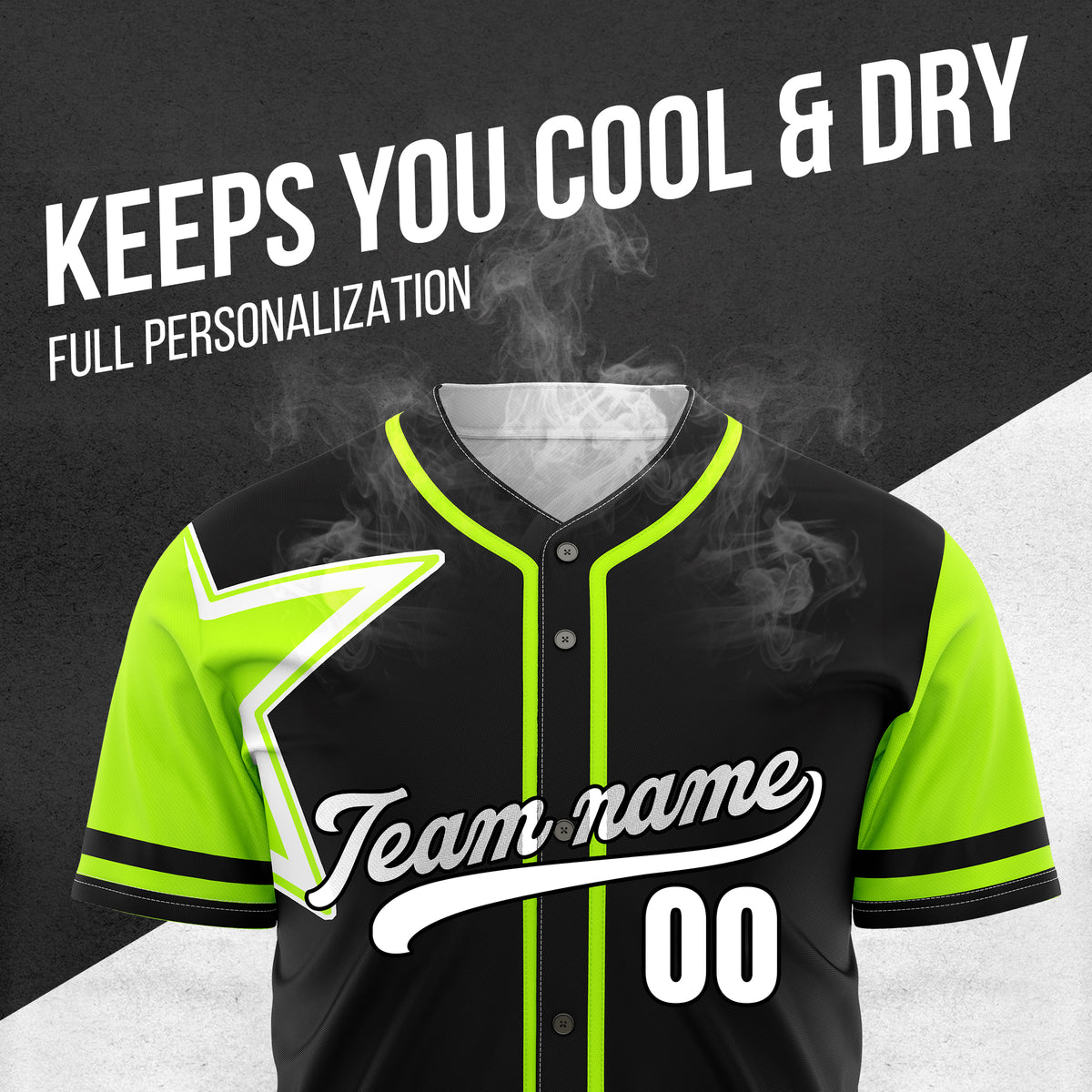 Custom Star Classic Baseball Black Sports Jersey Personalized Uniform with Name & Number