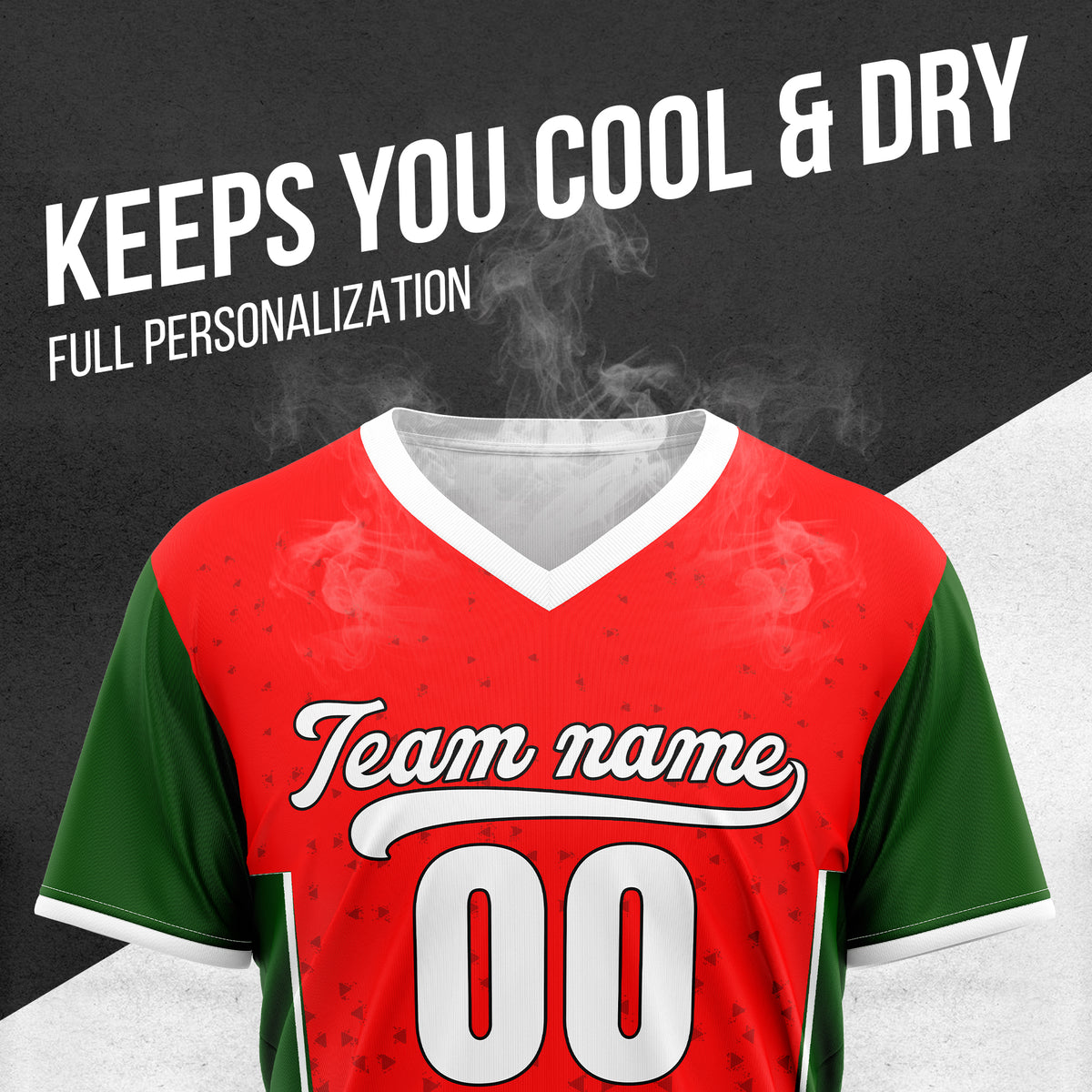 Custom HexaFade Red Pullover Baseball Sports Jersey Personalized Uniform with Name & Number