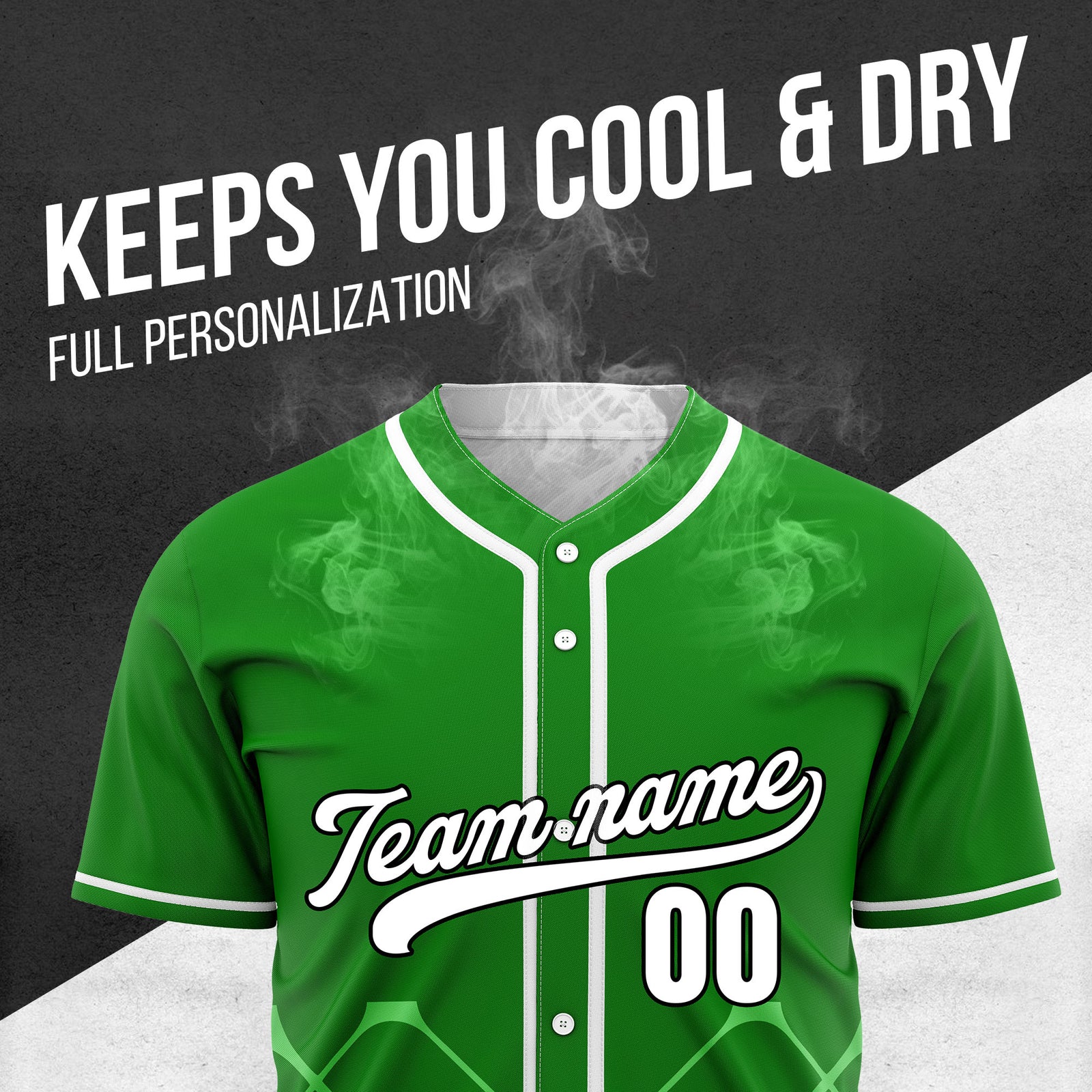 Custom Gridlock Green Baseball Sports Jersey Personalized Uniform with Name & Number